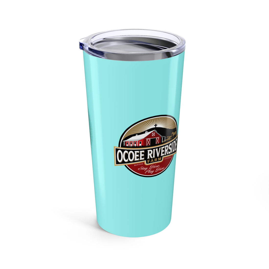 Custom 20oz Tumbler - Riverside Farm Zebra Design