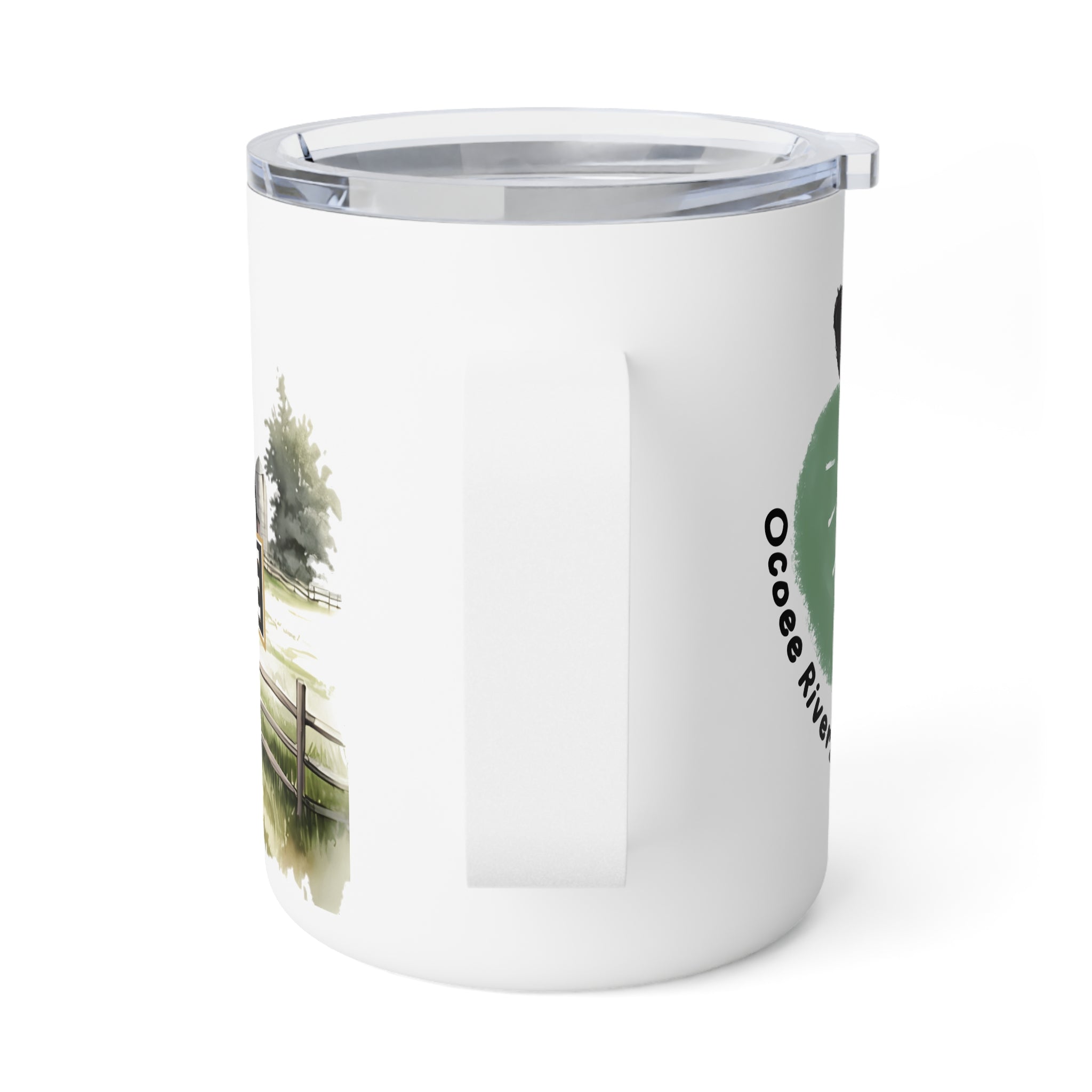 Rustic Farmhouse Insulated Coffee Mug - 10oz with Whimsical Artwork