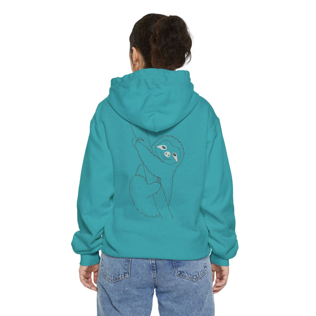 Cute Sloth Unisex Garment-Dyed Hoodie