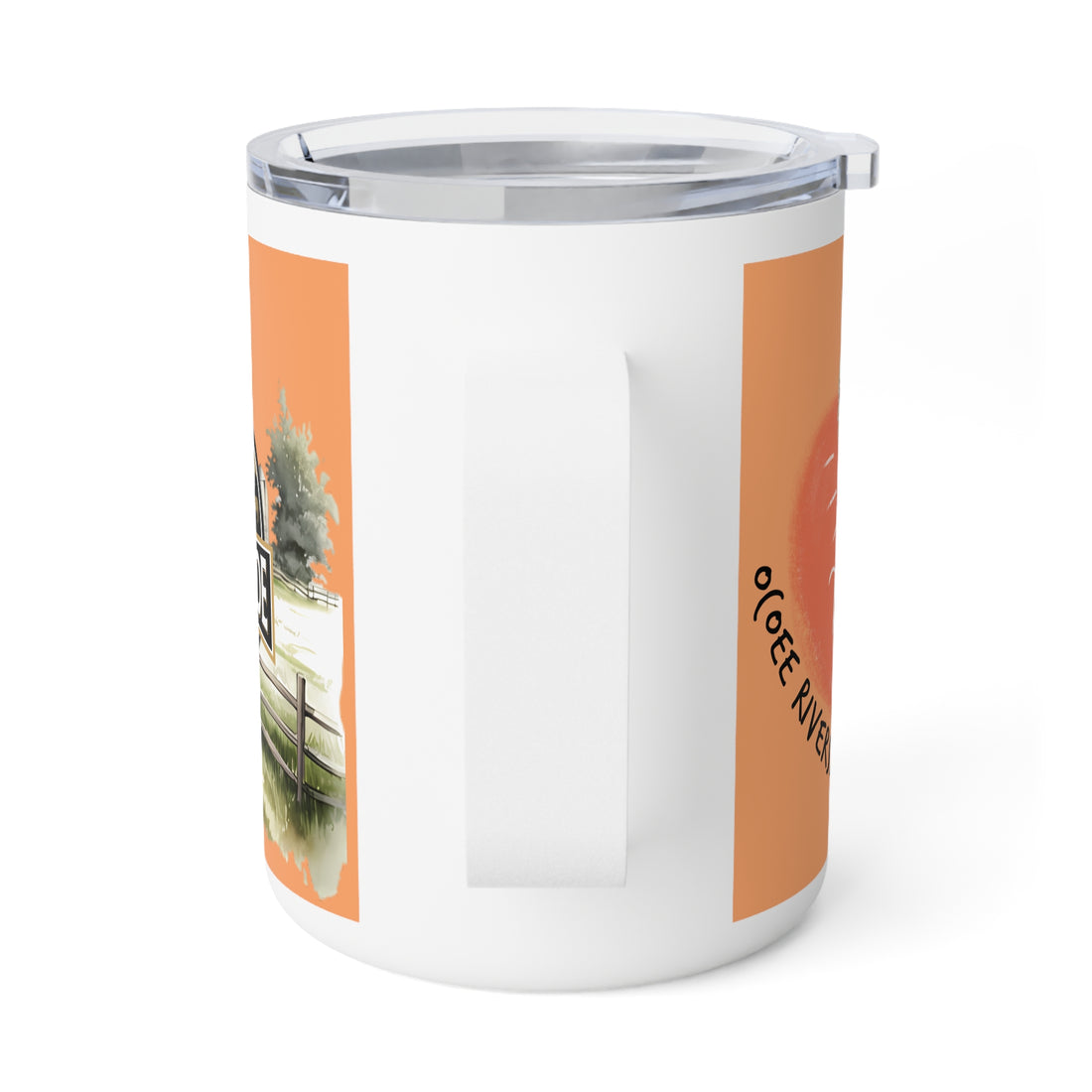 Rustic Insulated Coffee Mug | 10oz Mug with Farmhouse Design for Country Lovers