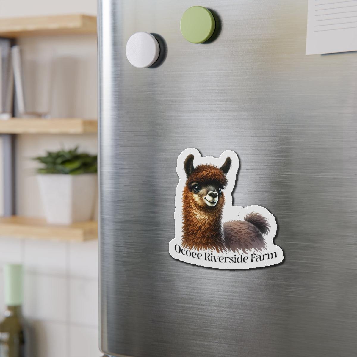 Adorable Llama Die-Cut Magnet