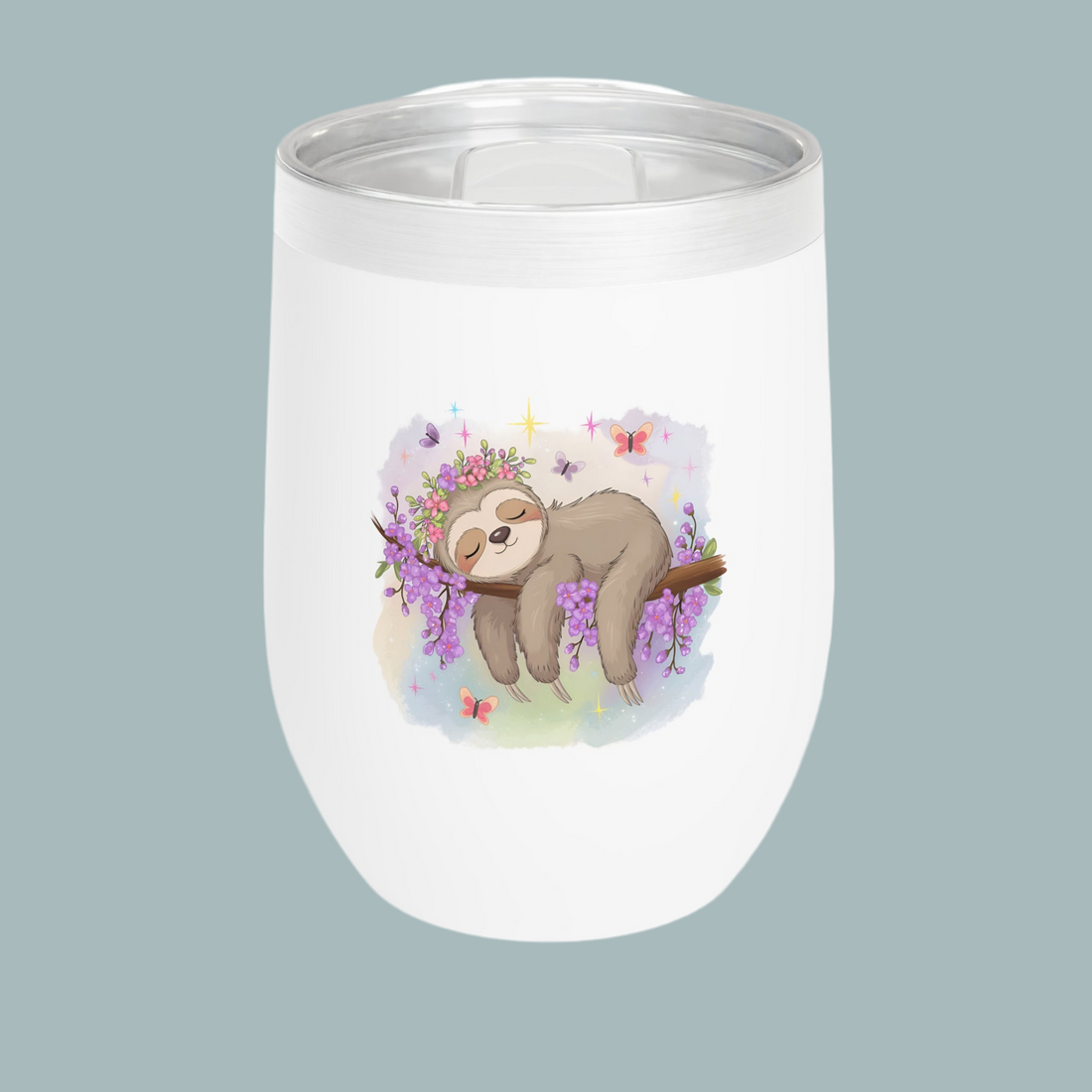 Cute Sloth Wine Tumbler - Perfect for Relaxing Evenings