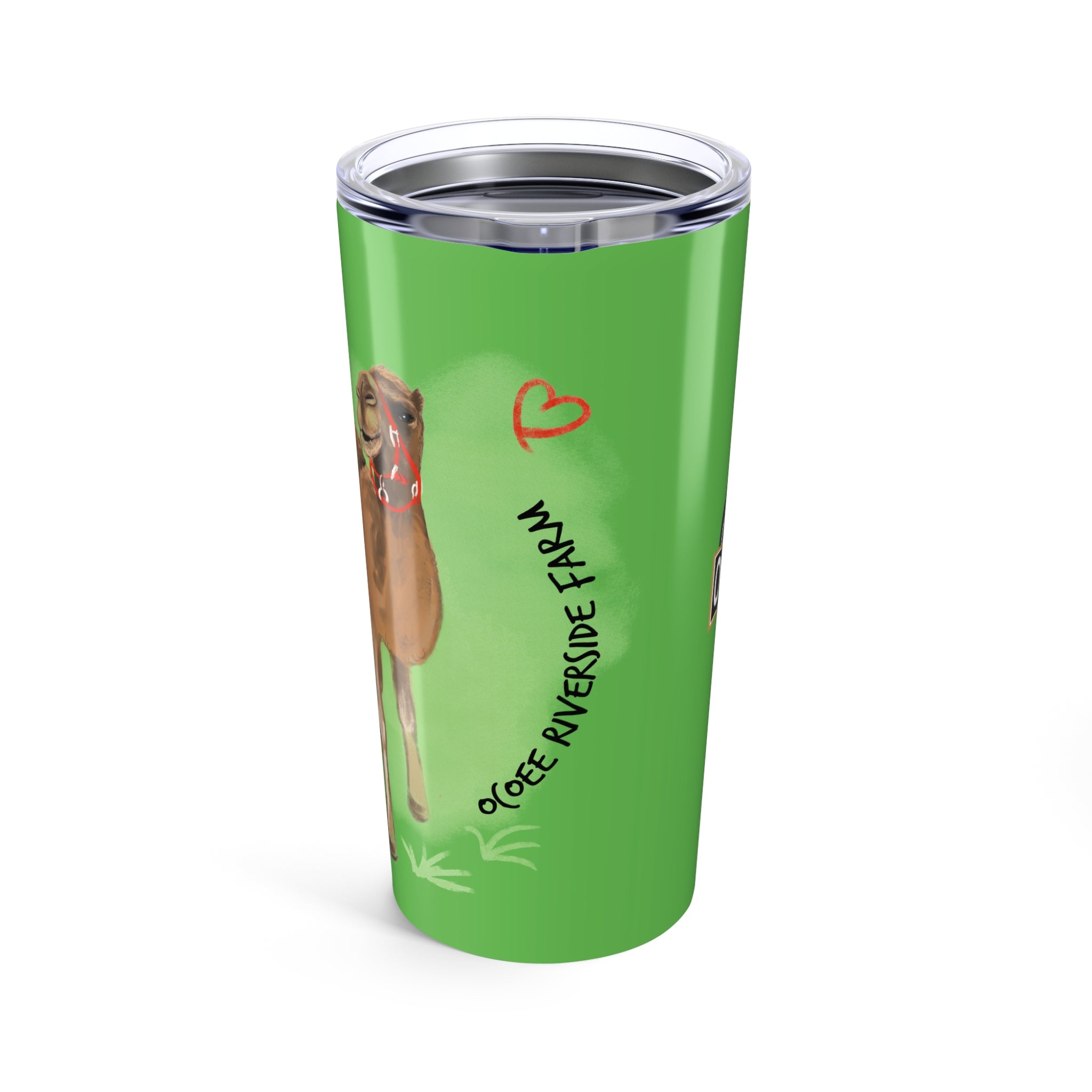 Custom 20oz Tumbler - Riverside Farm Camel Design