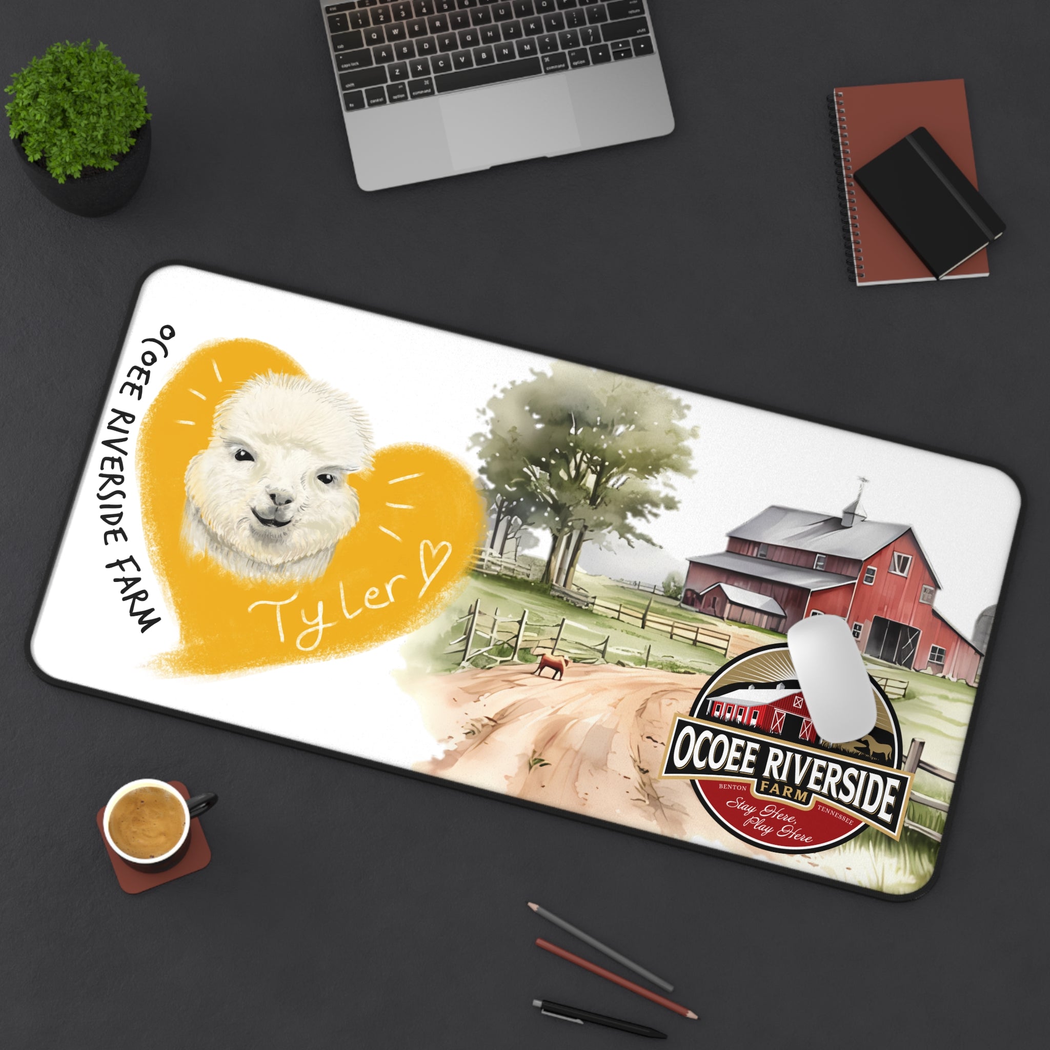 Copy of Animal Farm Custom Ocoee Riverside Farm Desk Mat Design