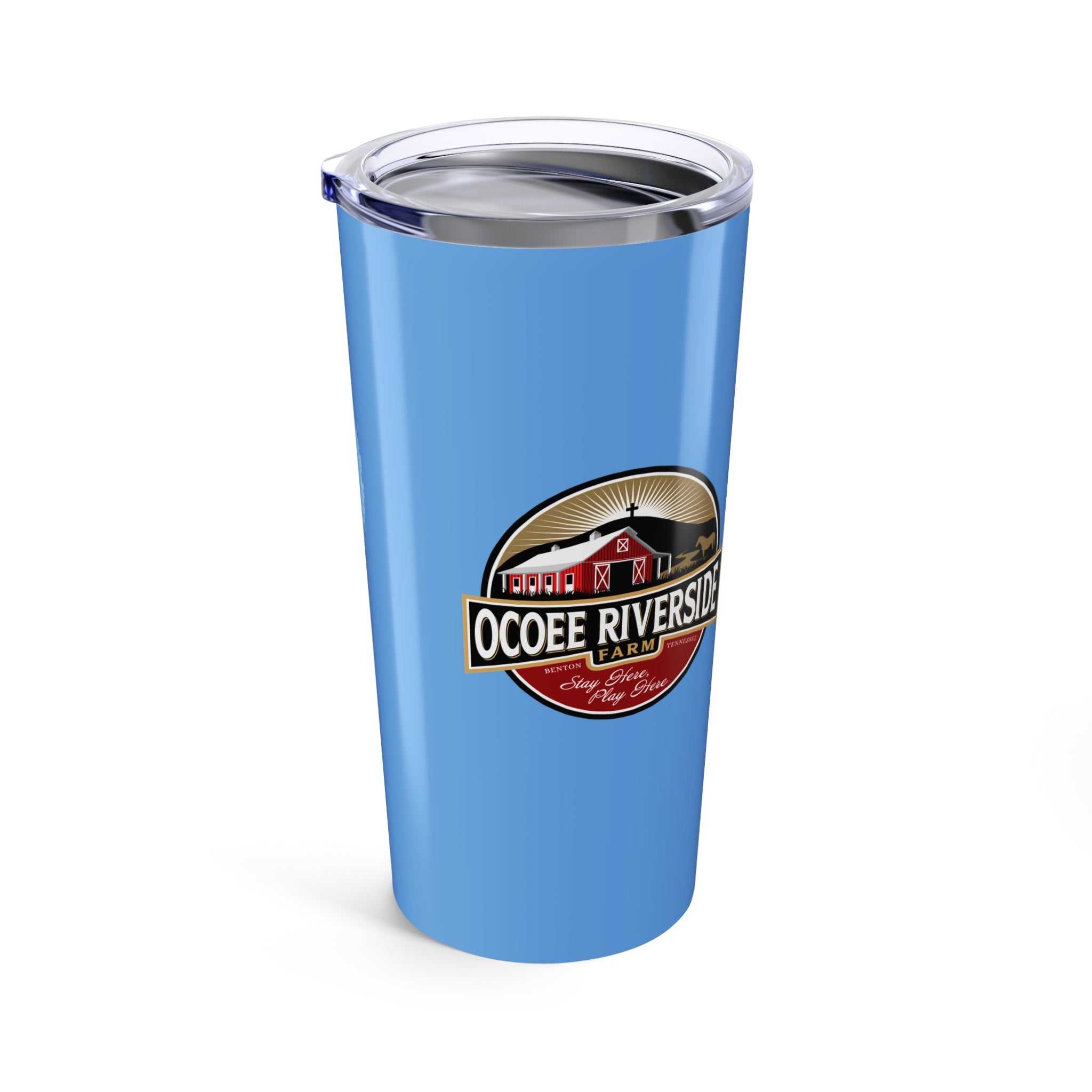 Custom 20oz Tumbler - Riverside Farm Cute Cow Design