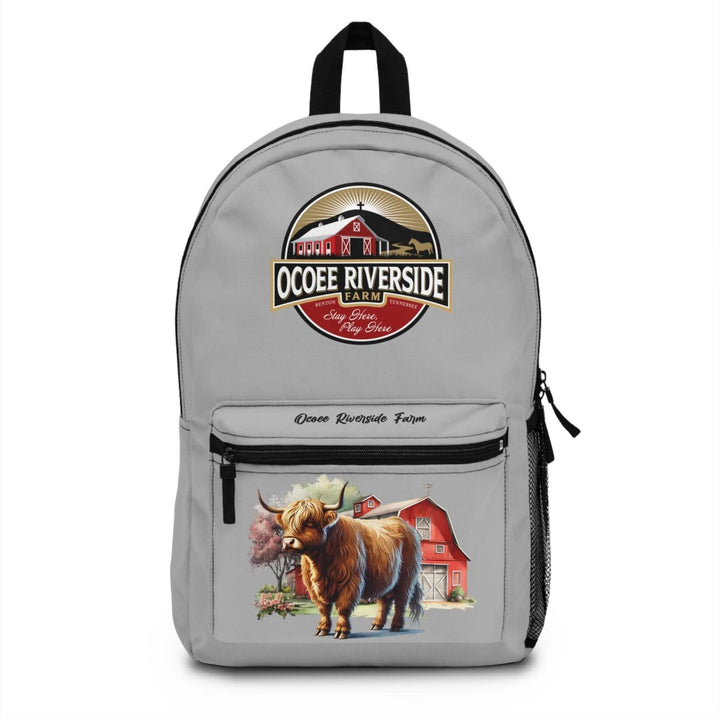 Ocoee Riverside Farm Scottish Highland Print Backpack