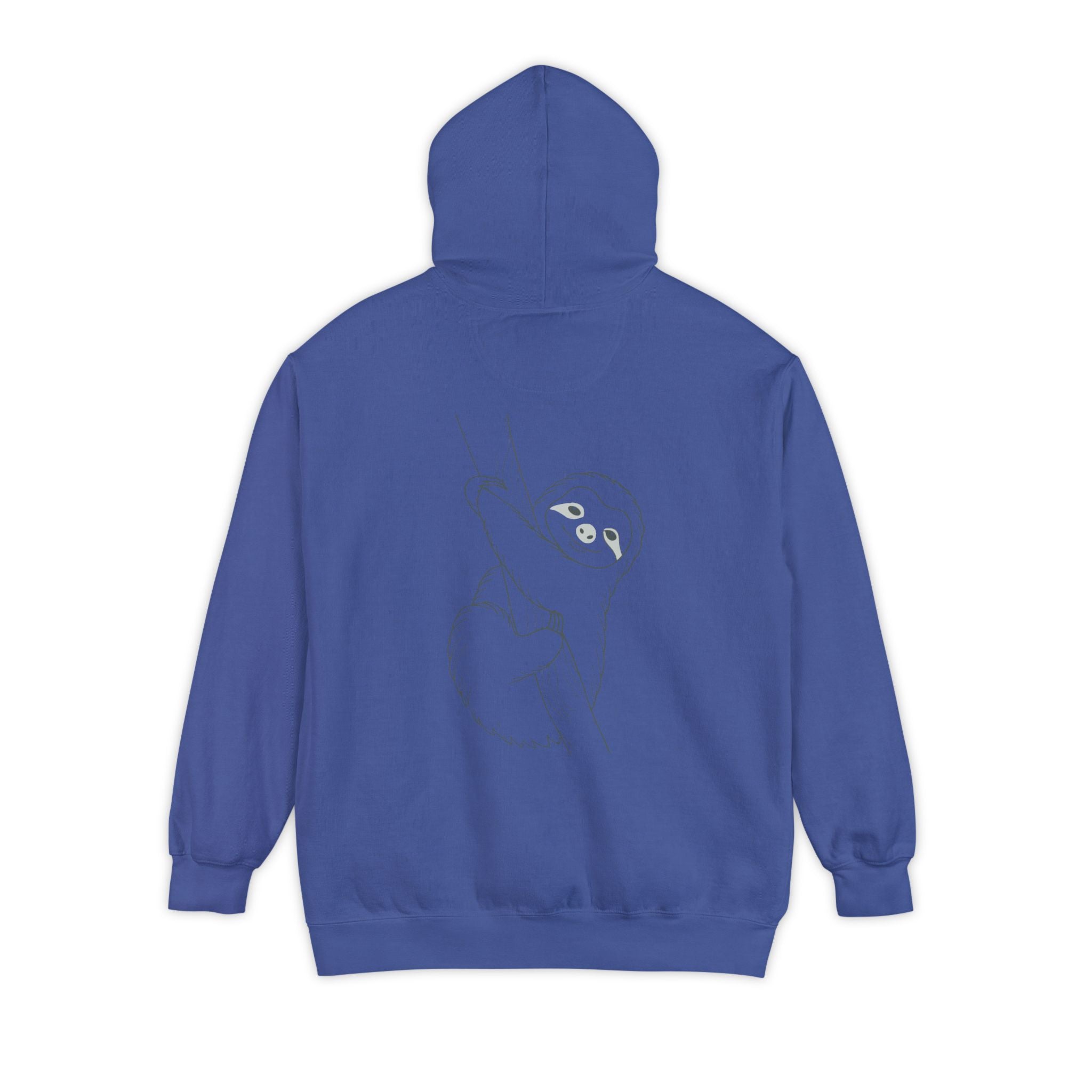 Cute Sloth Unisex Garment-Dyed Hoodie – Perfect for Relaxation & Nature Lovers