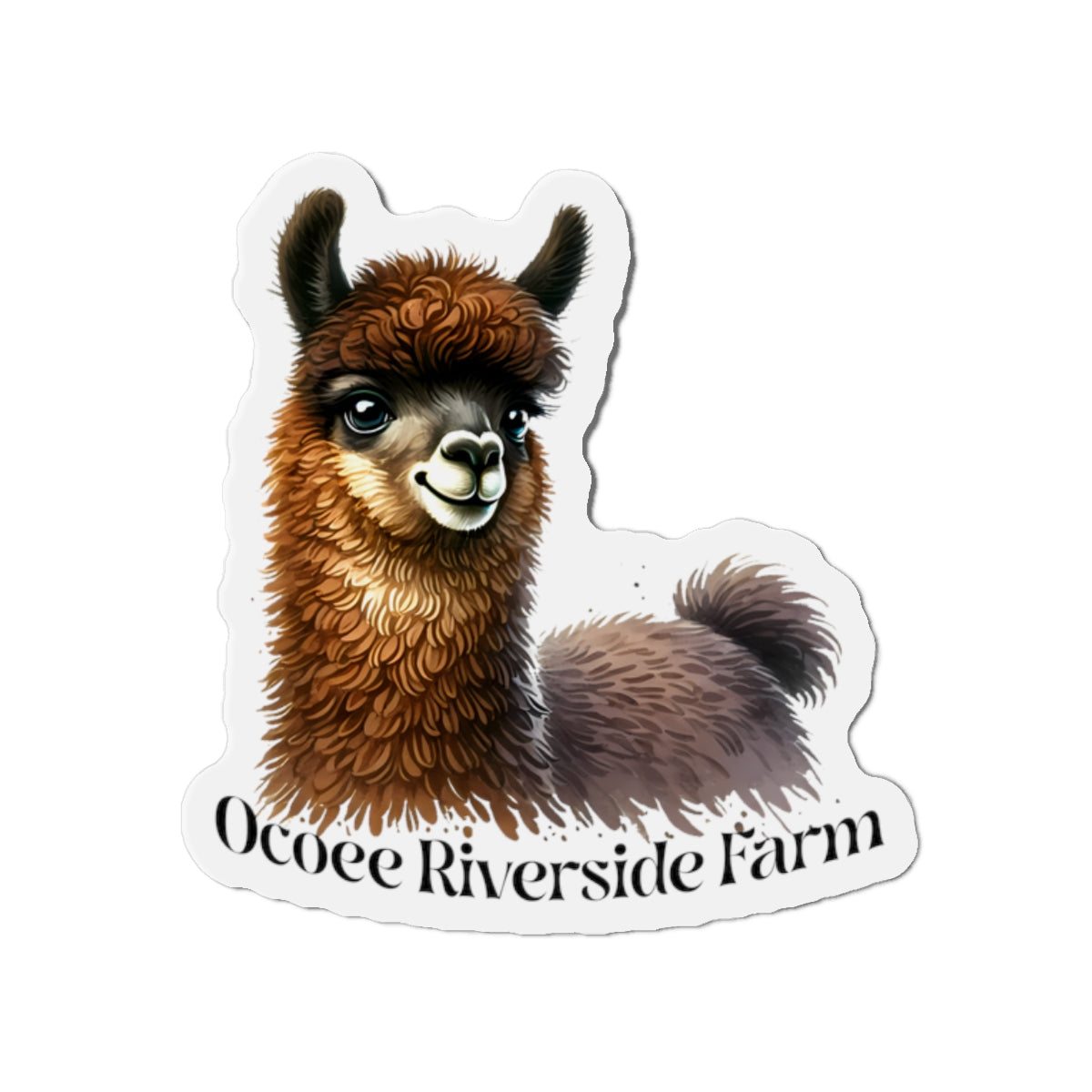 Adorable Llama Die-Cut Magnet