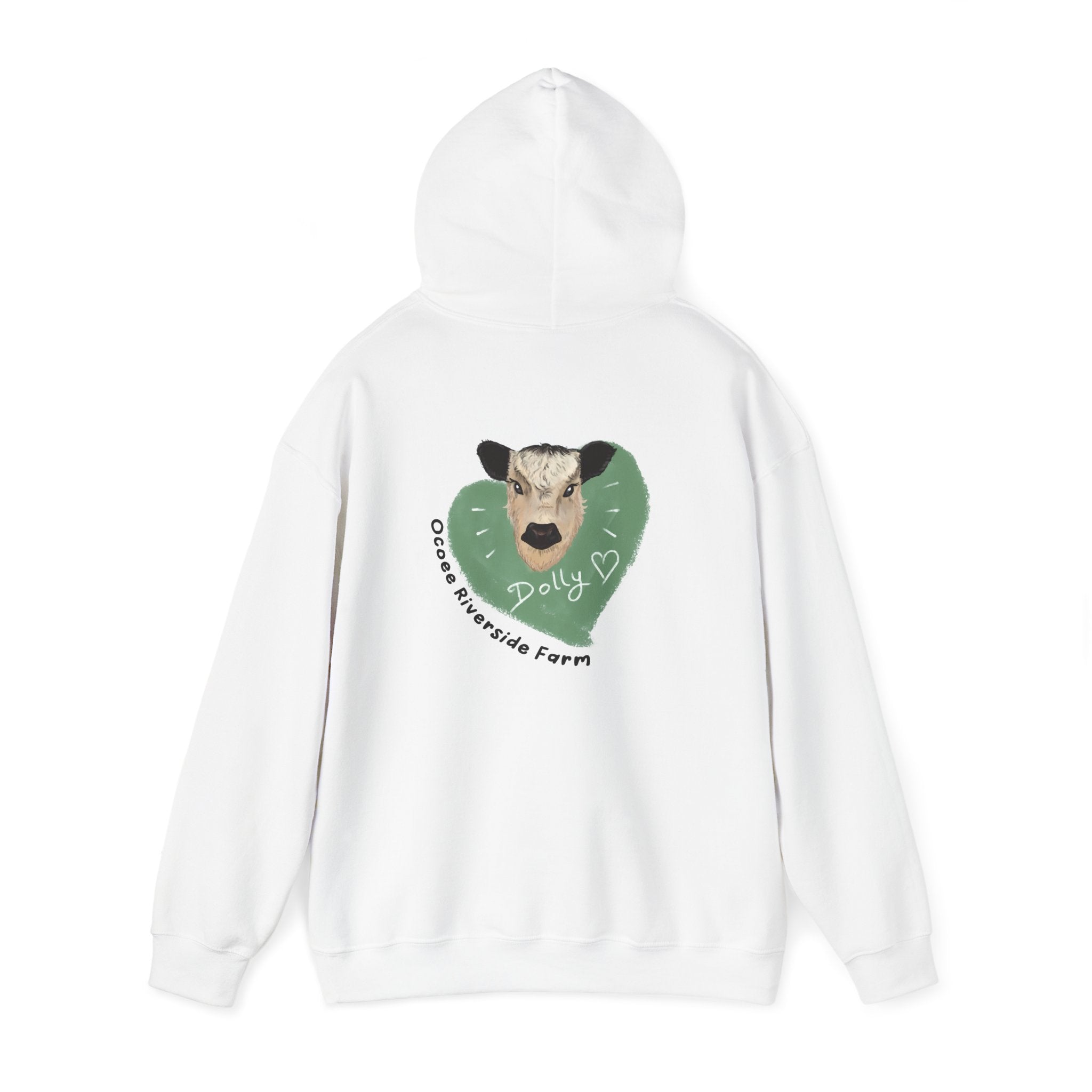 Dolly the Cow Unisex Hoodie - Cozy Riverside Farm Sweatshirt