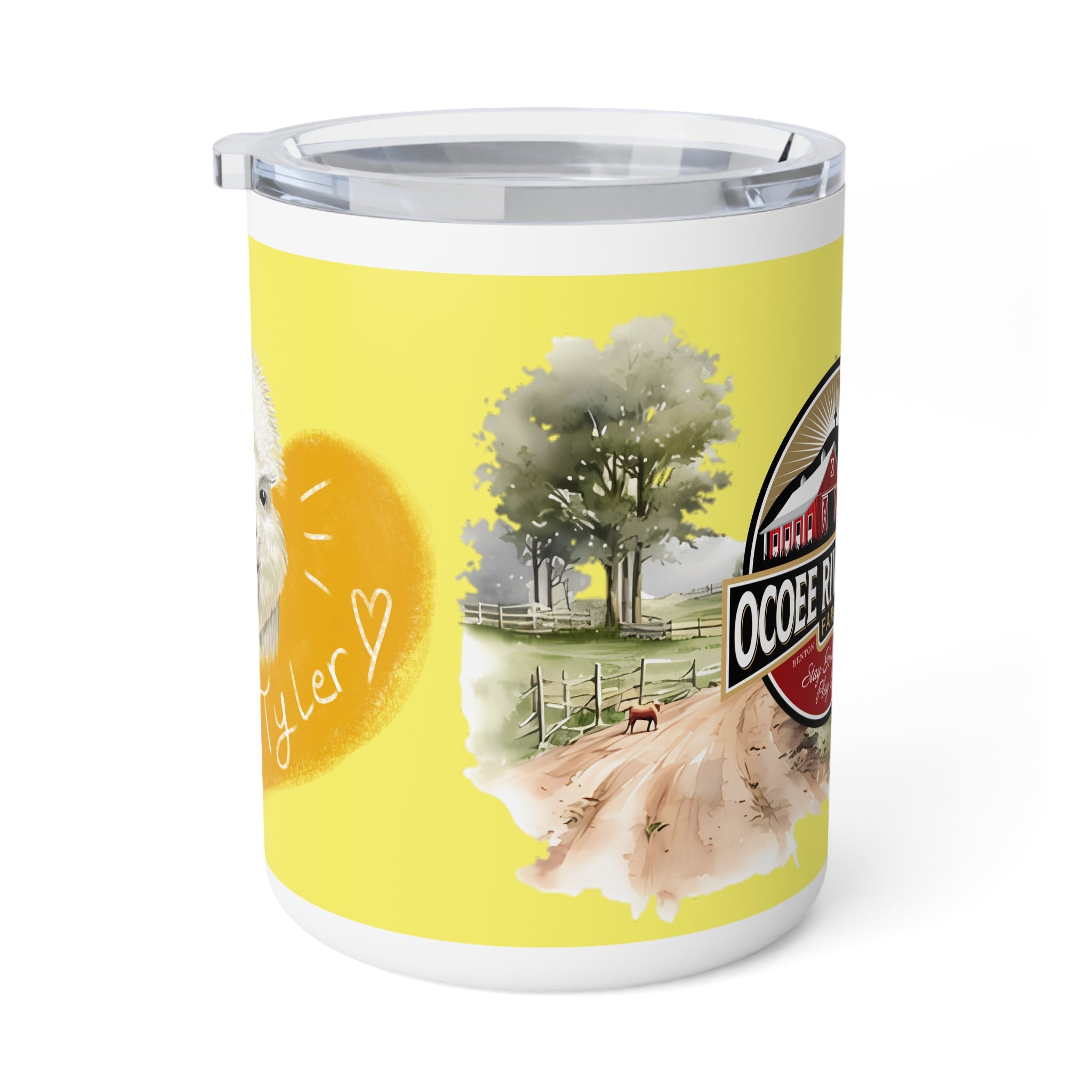 Rustic Insulated Coffee Mug | 10oz Mug with Farmhouse Design for Country Lovers
