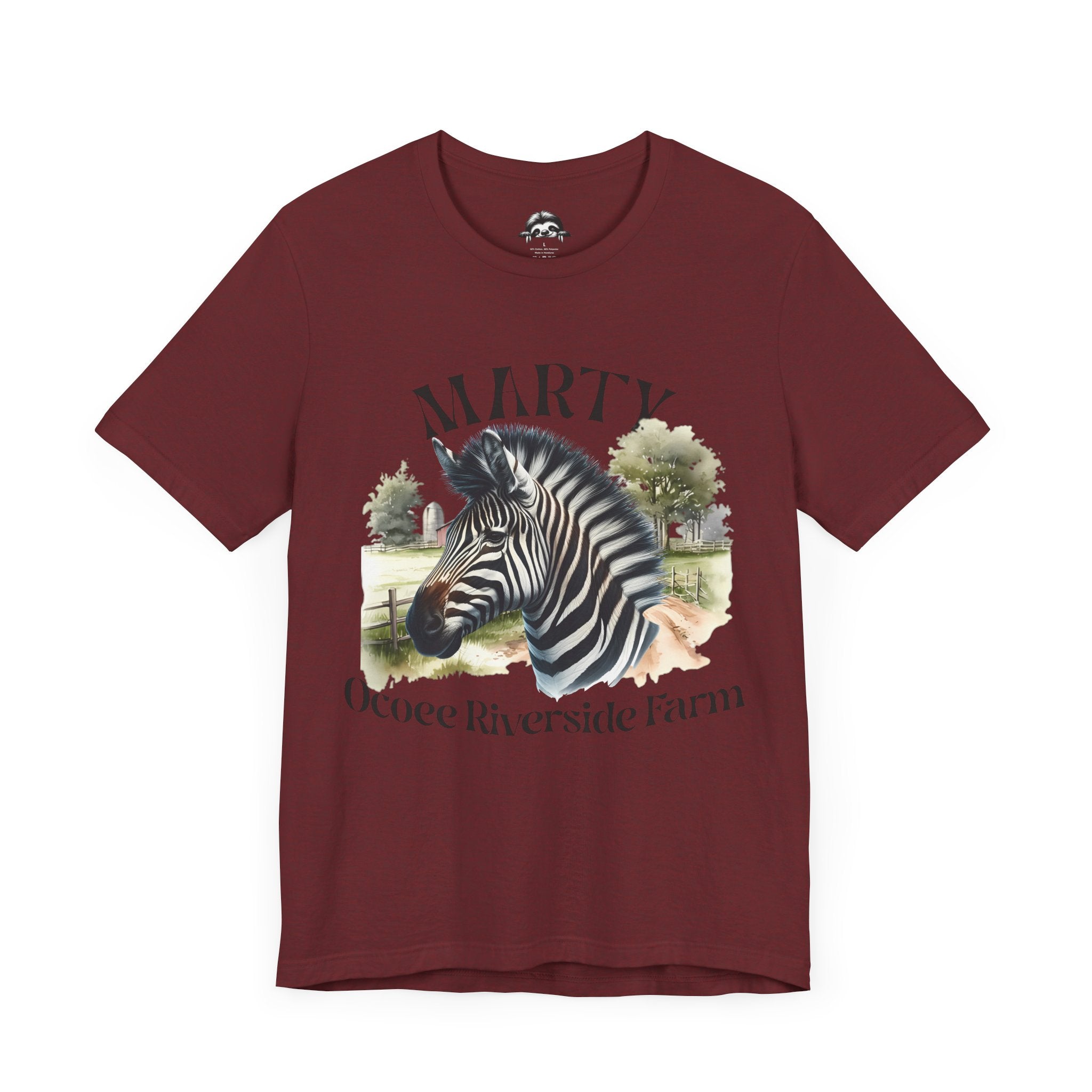 Marty Zebra Ocoee Farm Tee