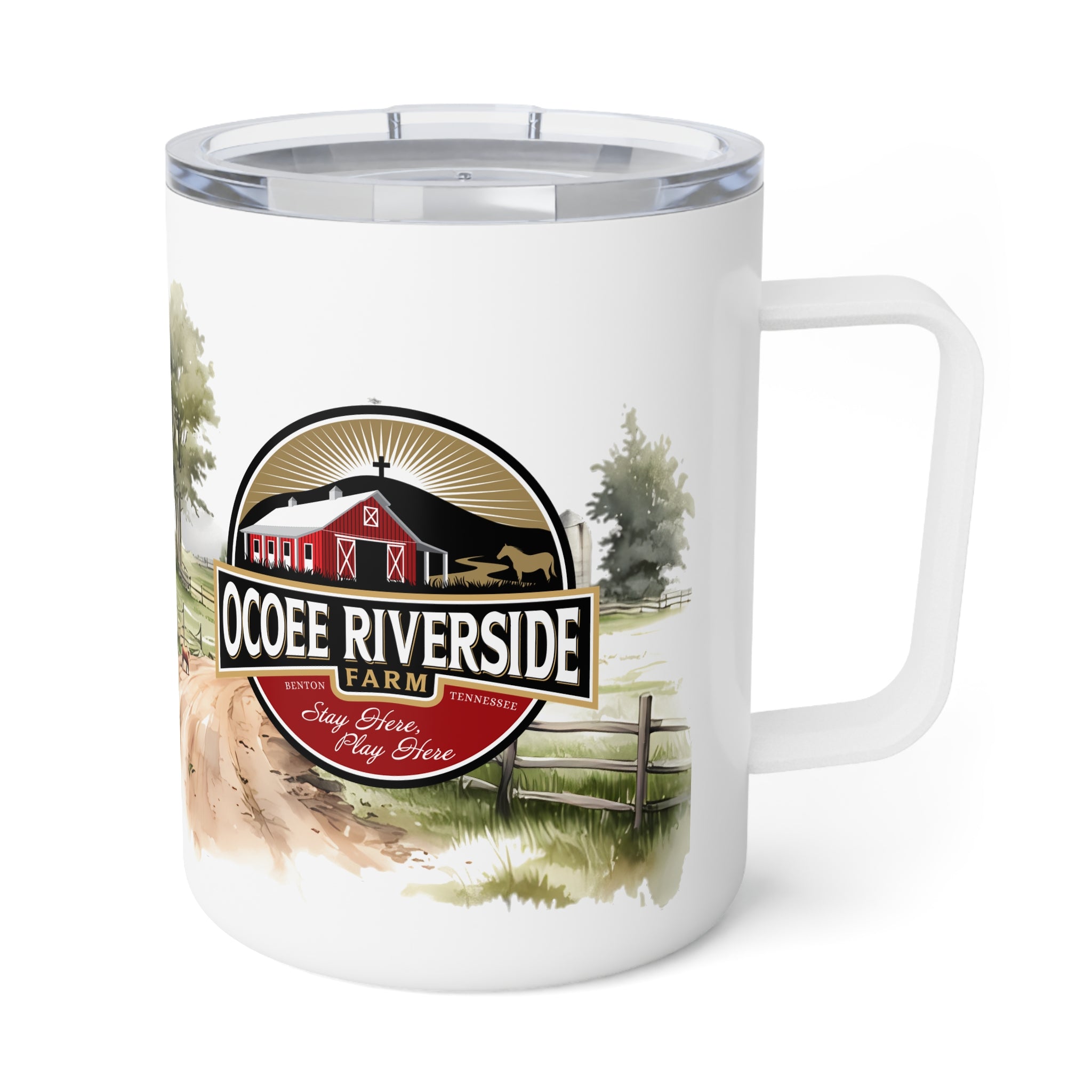 Rustic Insulated Coffee Mug | 10oz Mug with Farmhouse Design for Country Lovers