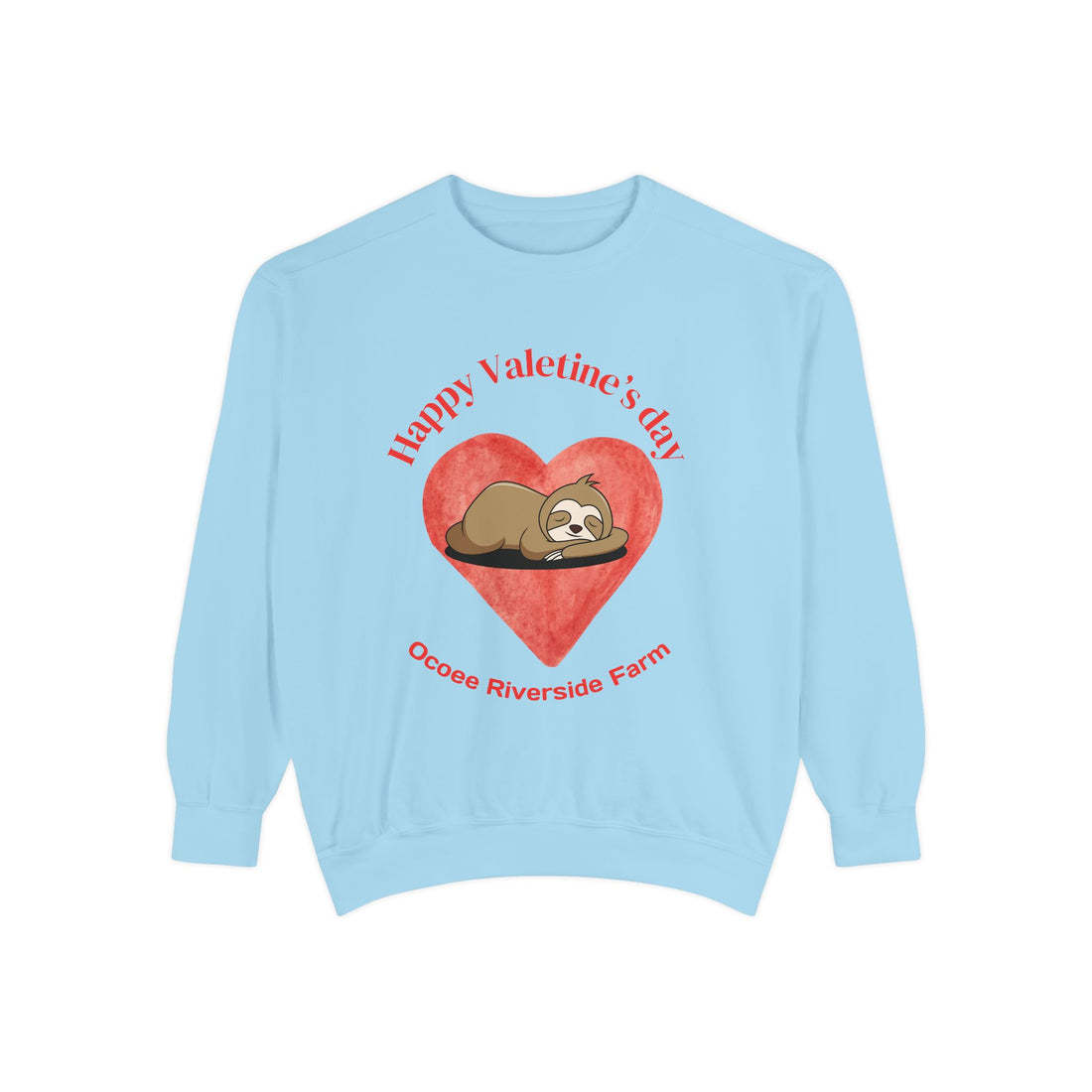 Sloth Hoodie - Valentine's Day Heart