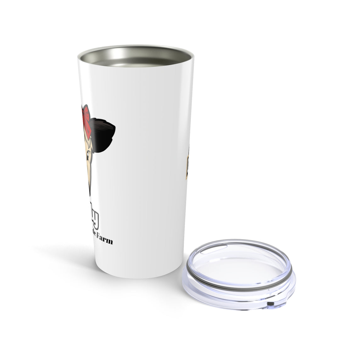 Custom 20oz Tumbler - Riverside Farm Cute Cow Design