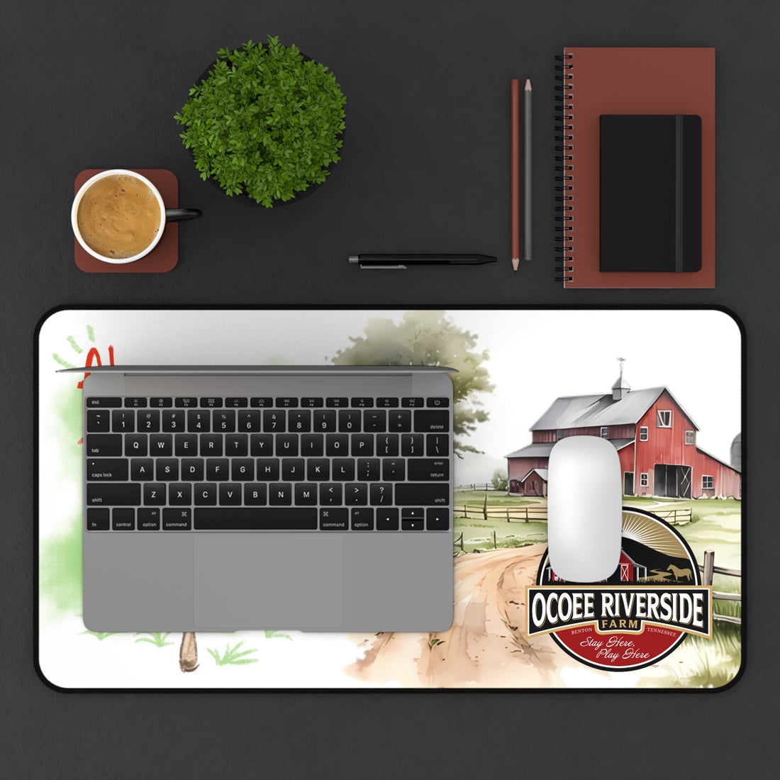 Animal Farm Custom Ocoee Riverside Farm Desk Mat Design