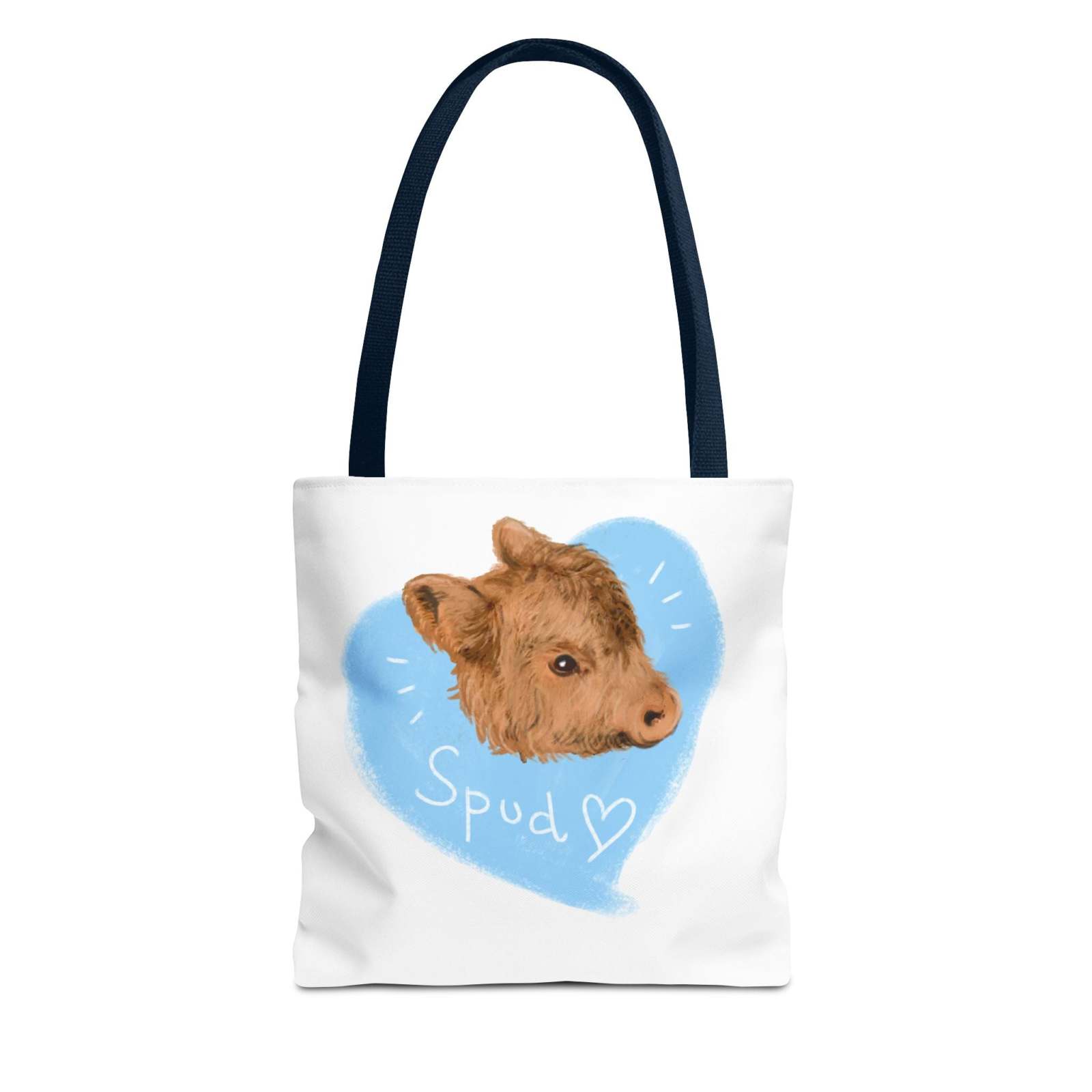 Adorable Spud Cow Tote Bag