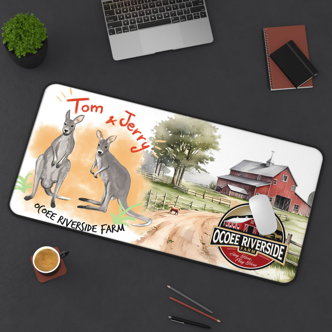 Animal Farm Custom Ocoee Riverside Farm Desk Mat Design