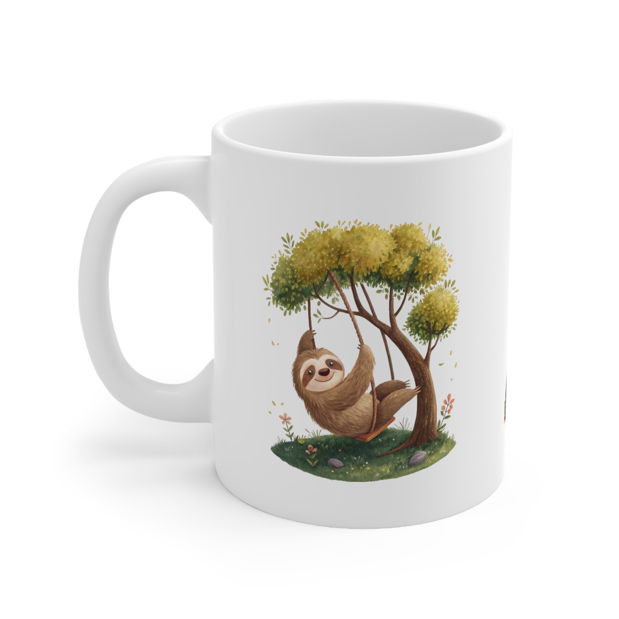 Whimsical Sloth Ceramic Coffee Mug | 11oz & 15oz | Perfect for Nature Lovers & Relaxation