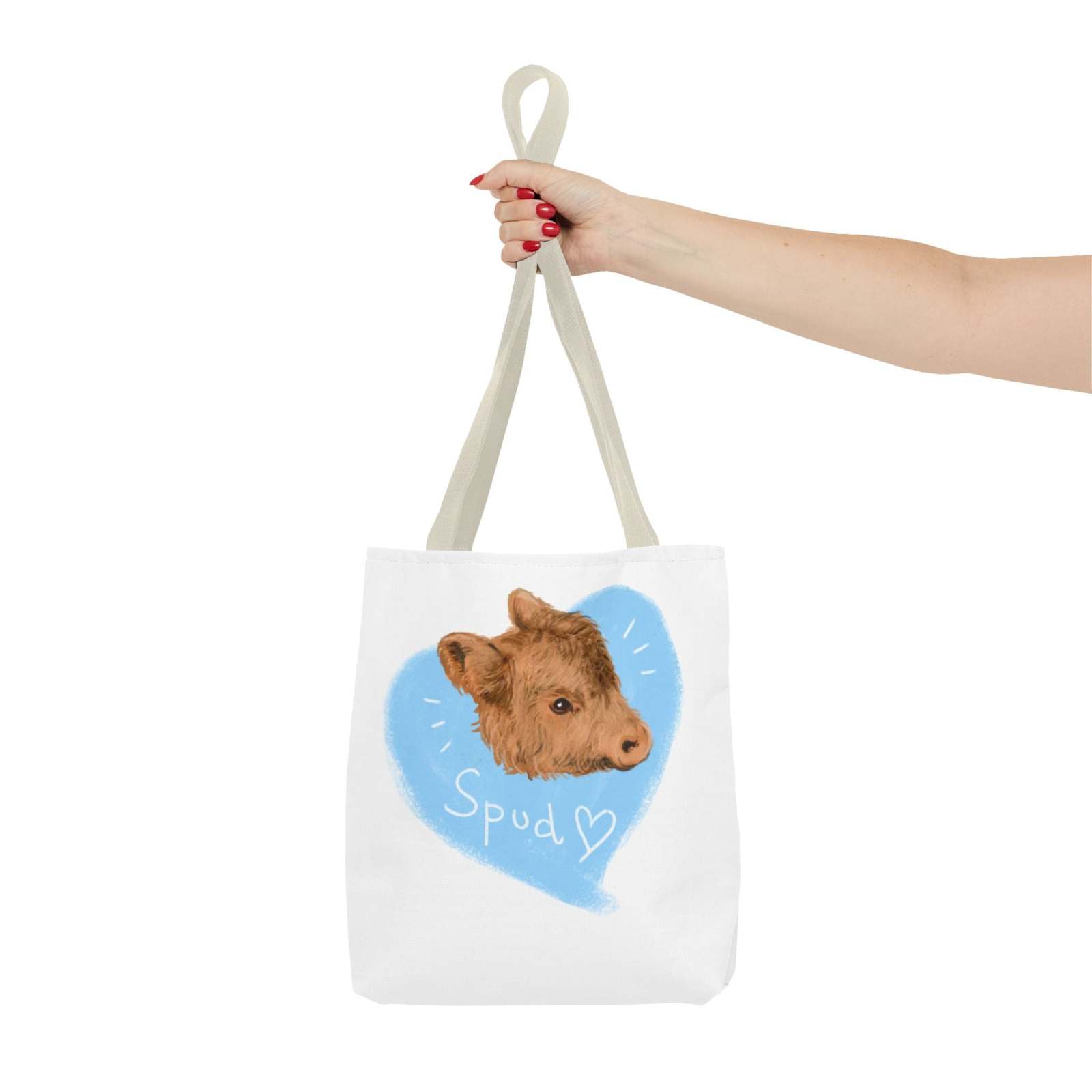 Adorable Spud Cow Tote Bag