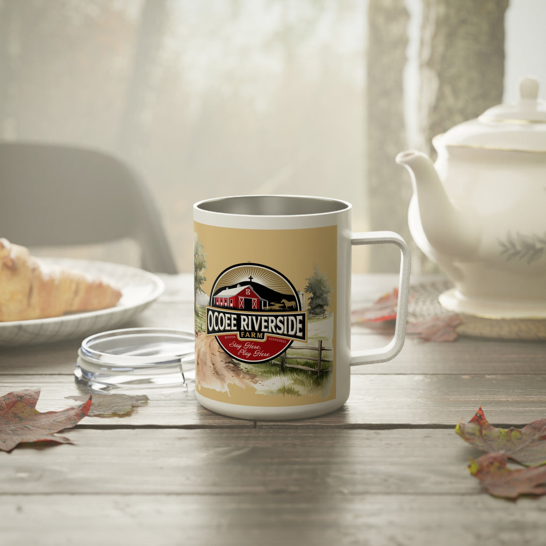 Rustic Insulated Coffee Mug | 10oz Mug with Farmhouse Design for Country Lovers