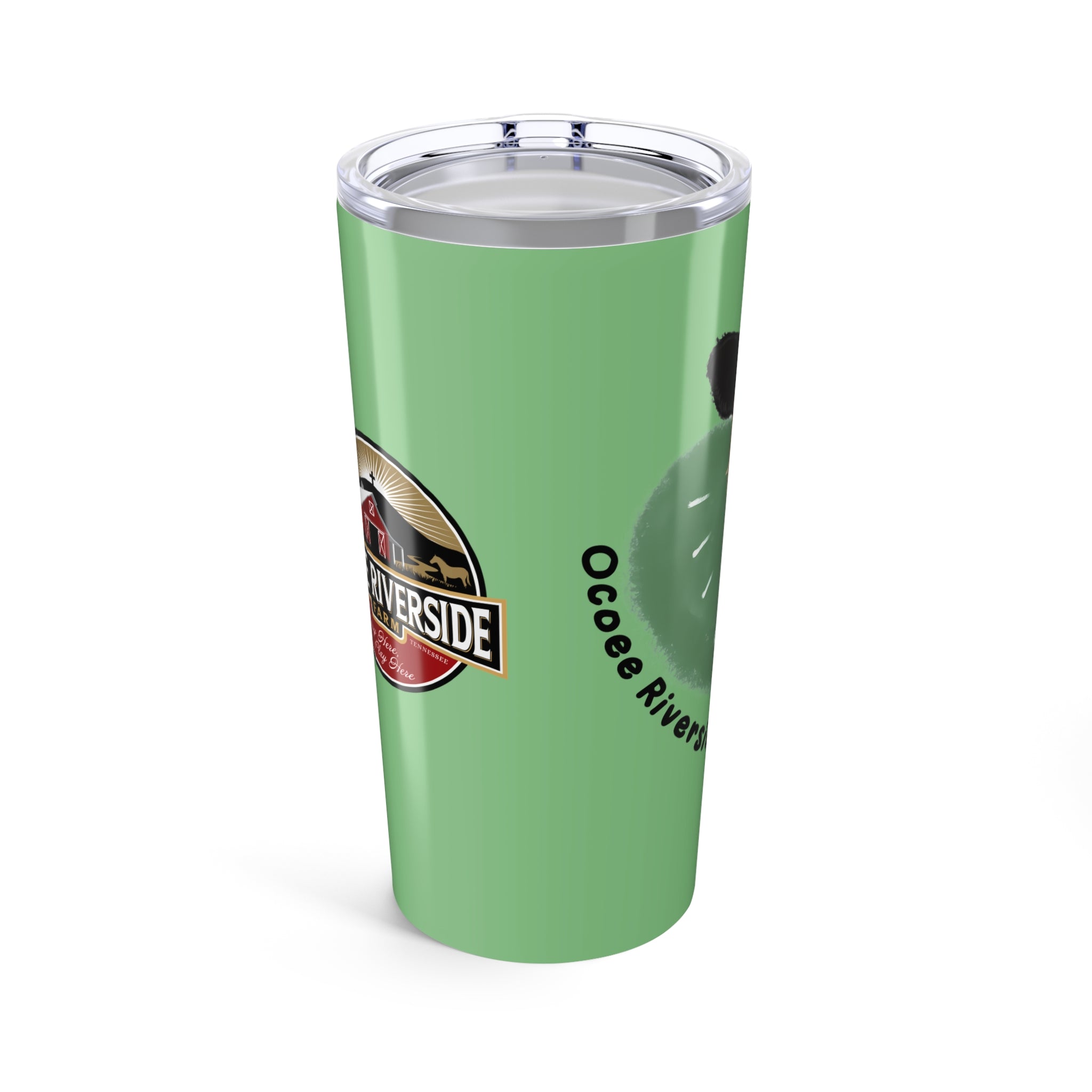 Custom 20oz Tumbler - Riverside Farm Cute Cow Design