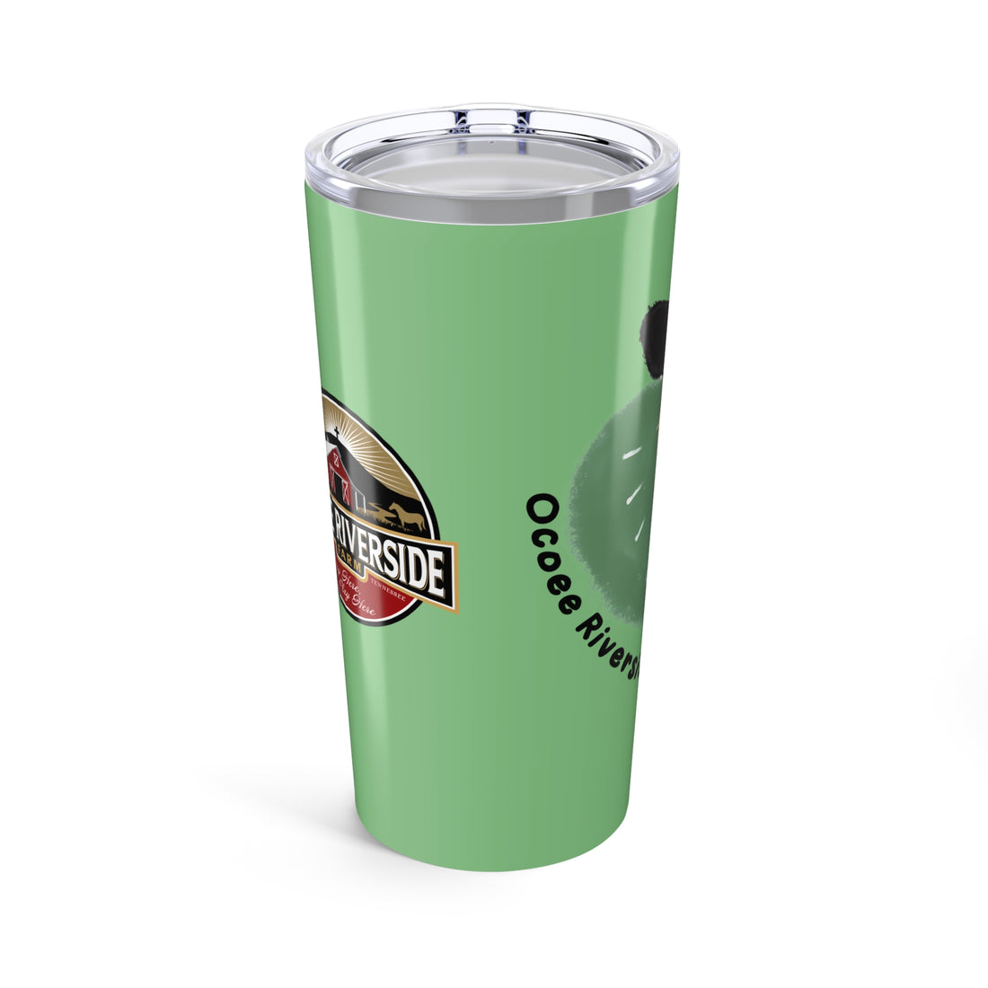 Custom 20oz Tumbler - Riverside Farm Cute Cow Design