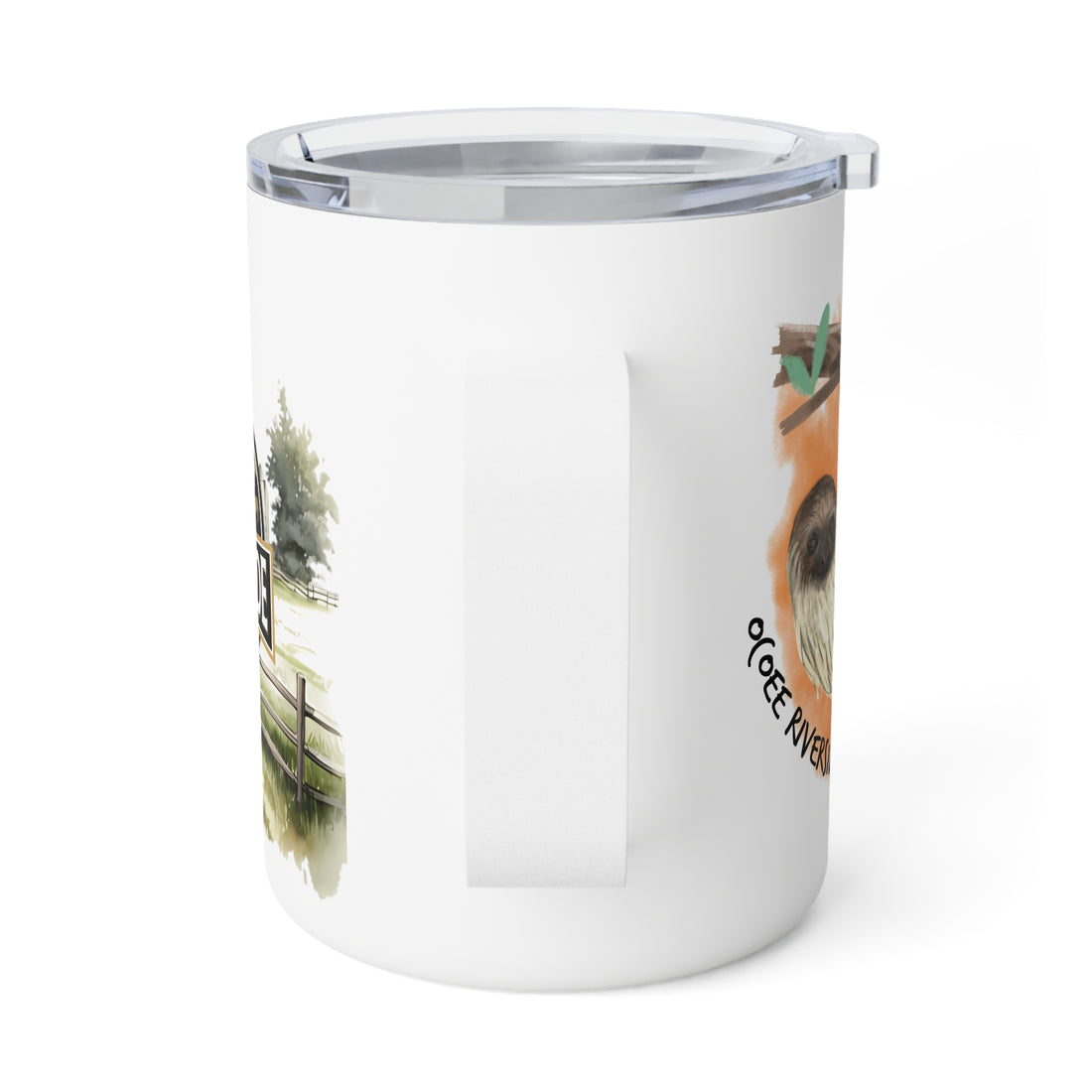 Rustic Insulated Coffee Mug | 10oz Mug with Farmhouse Design for Country Lovers