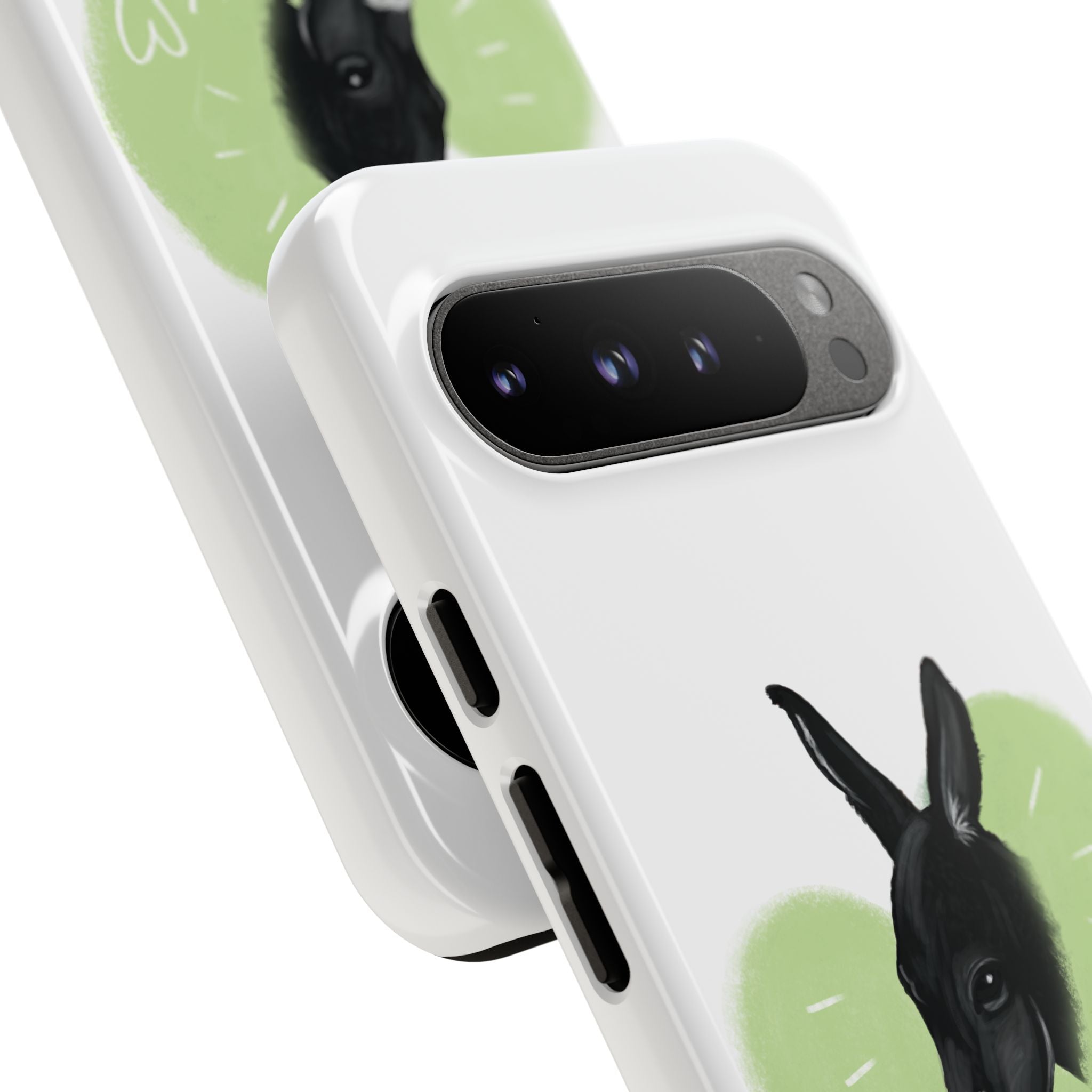 A donkey featuring the words "Black Jack" prominently displayed on its side at Ocoee Riverside Farm Phone Case