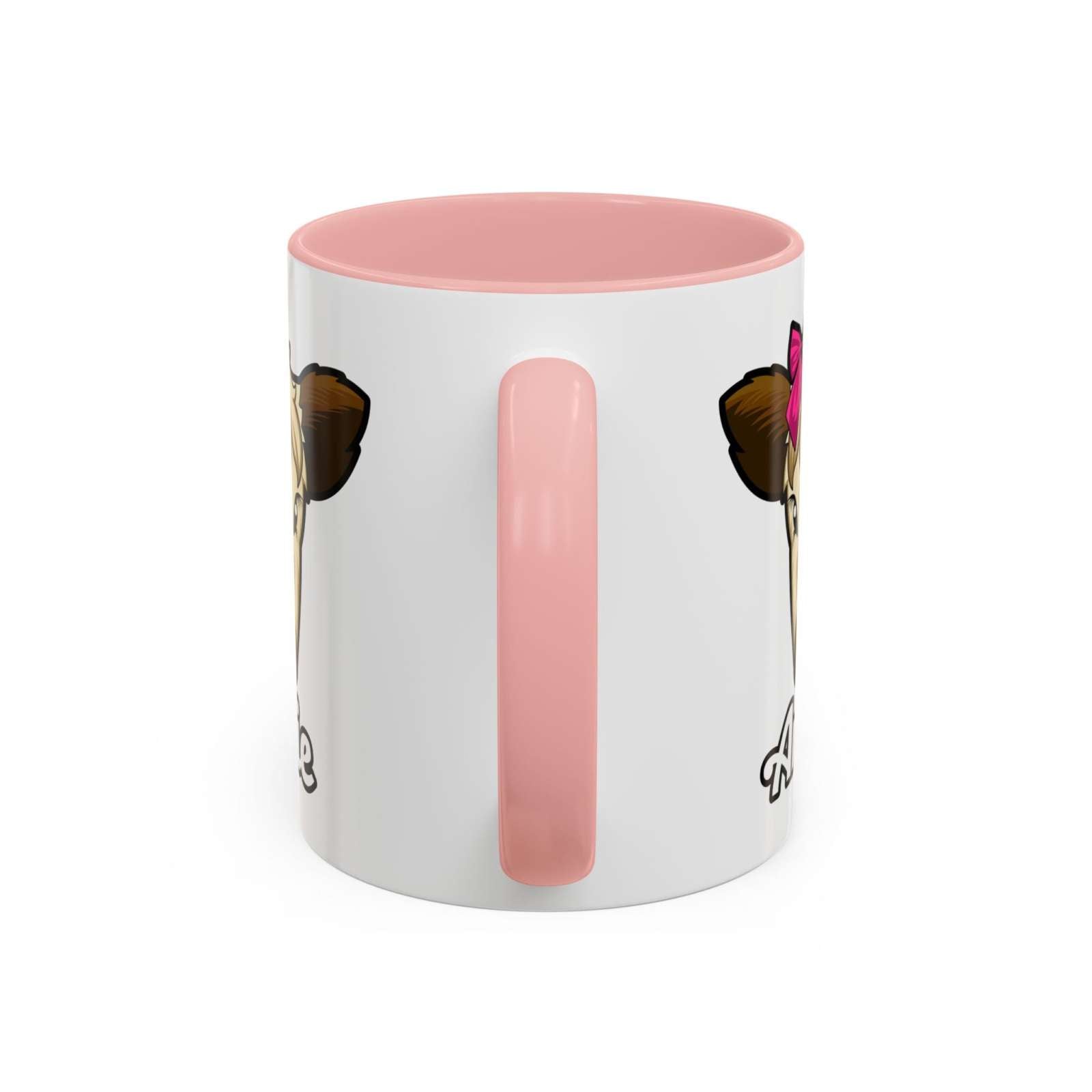 Farmhouse cow coffee mug with red bow design, high-quality ceramic.