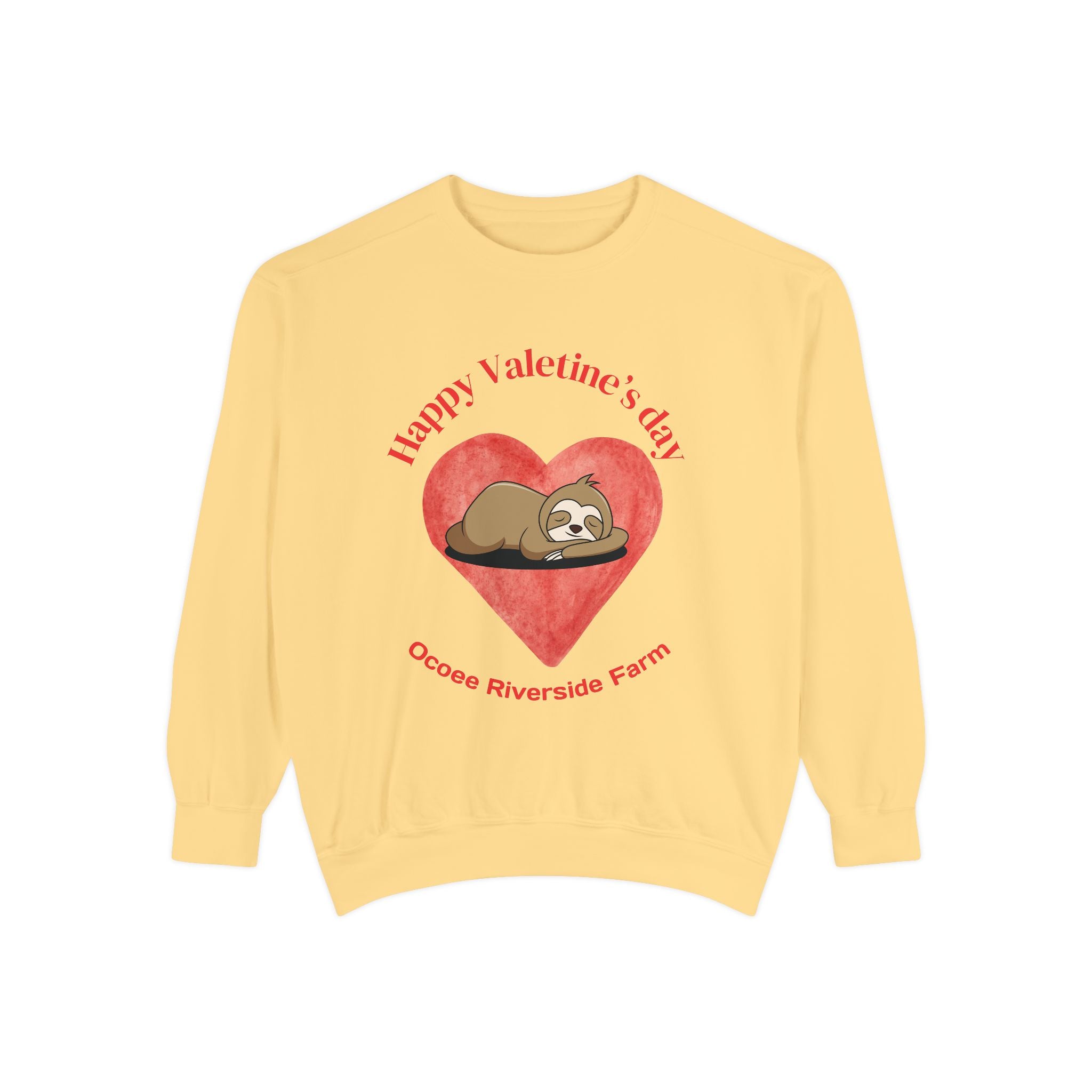 Sloth Hoodie - Valentine's Day Heart