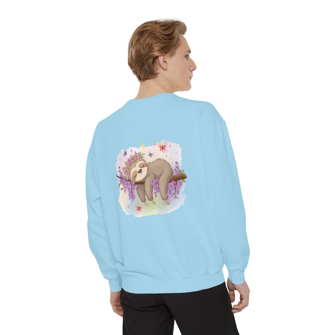 Sleepy Sloth Garment-Dyed Sweatshirt