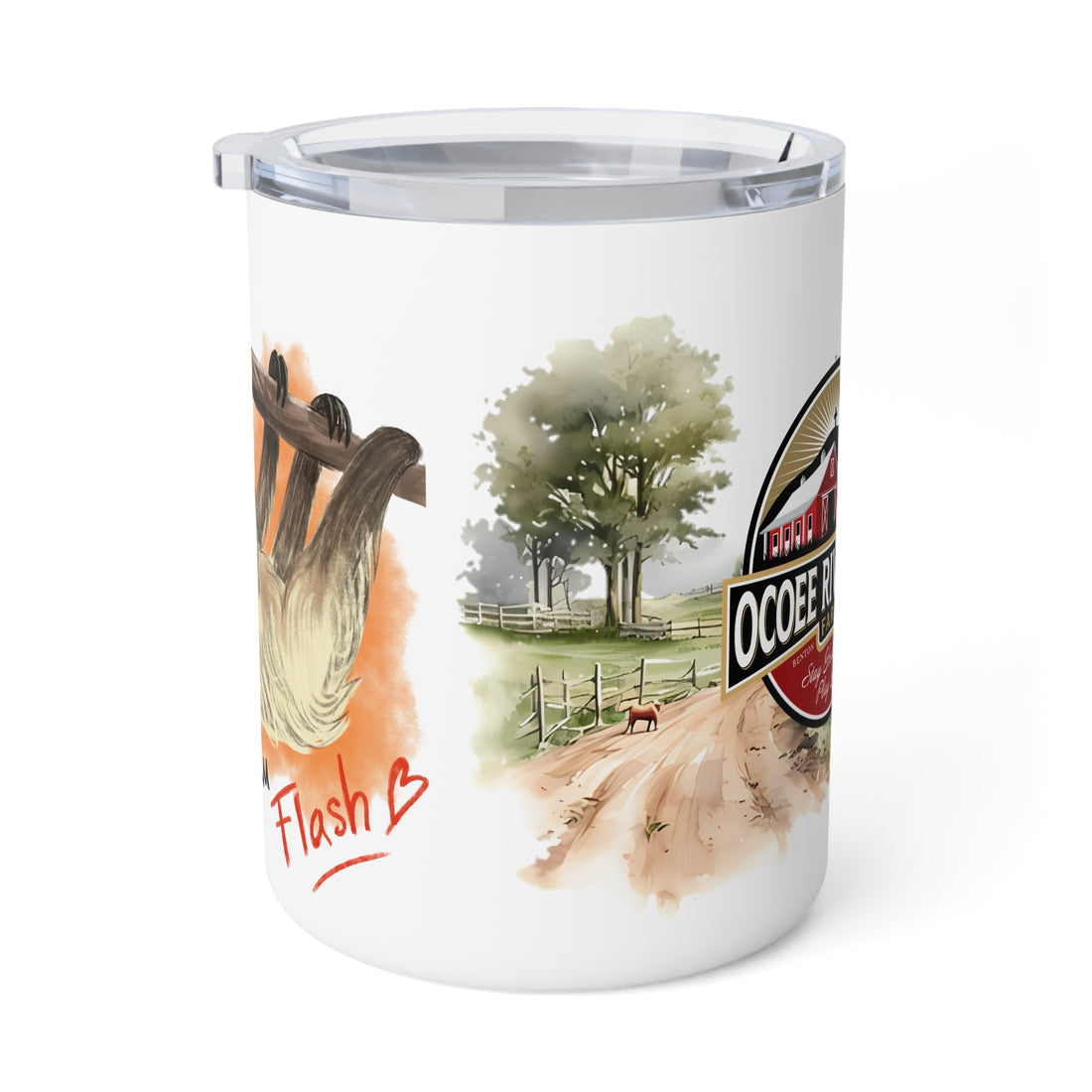 Rustic Insulated Coffee Mug | 10oz Mug with Farmhouse Design for Country Lovers