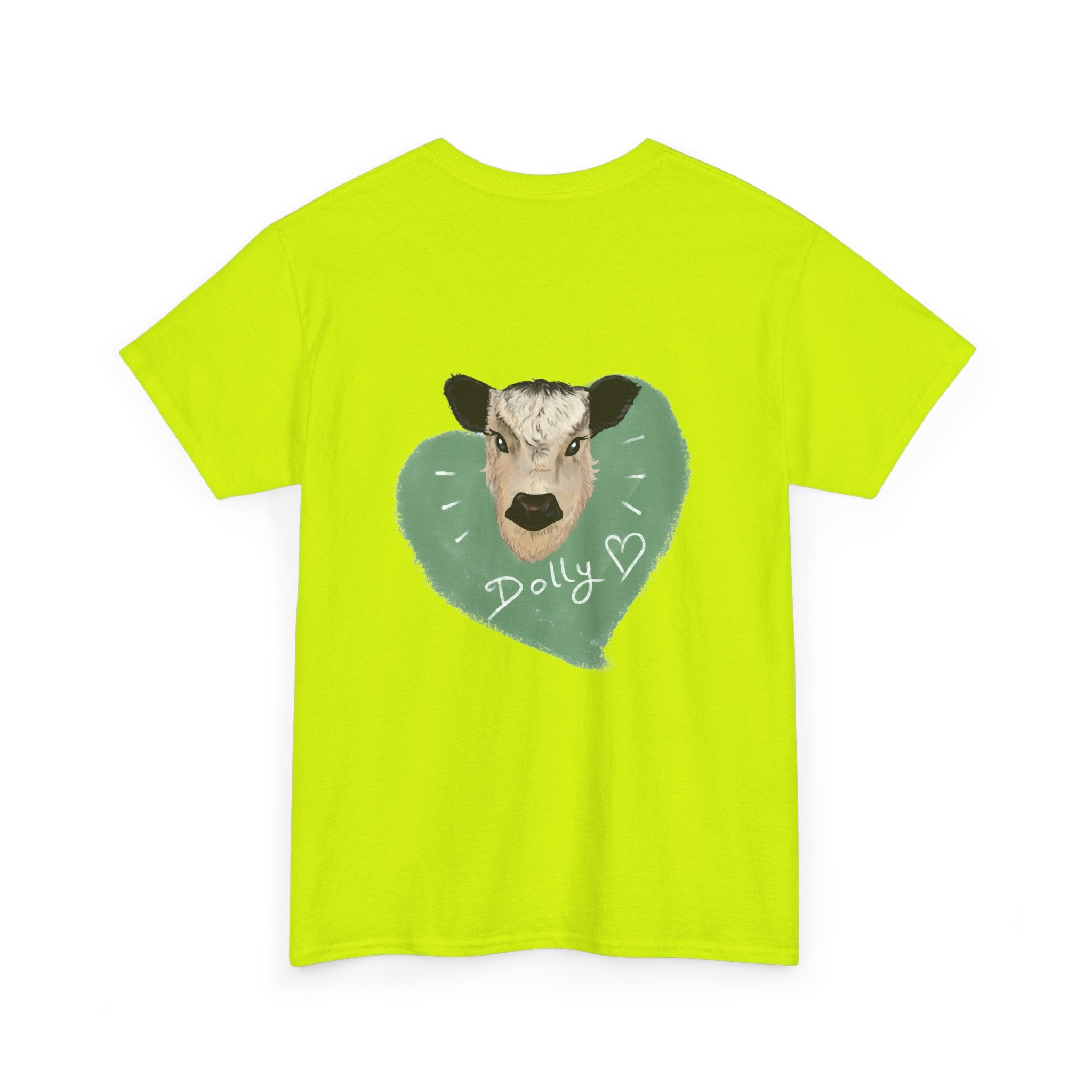 Dolly Cow Unisex Heavy Cotton Tee - Cute Farm Animal Graphic T-Shirt
