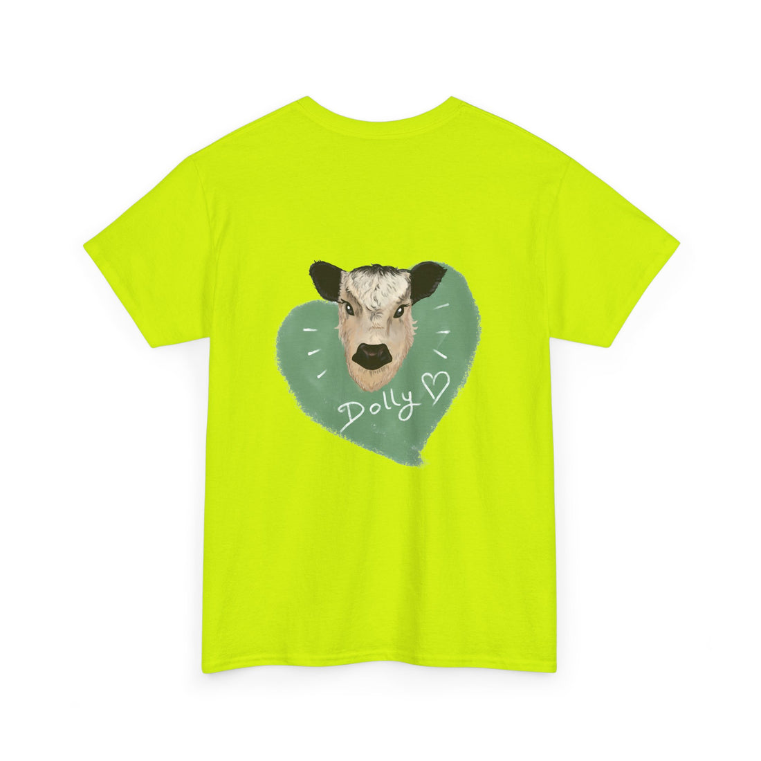 Dolly Cow Unisex Heavy Cotton Tee - Cute Farm Animal Graphic T-Shirt