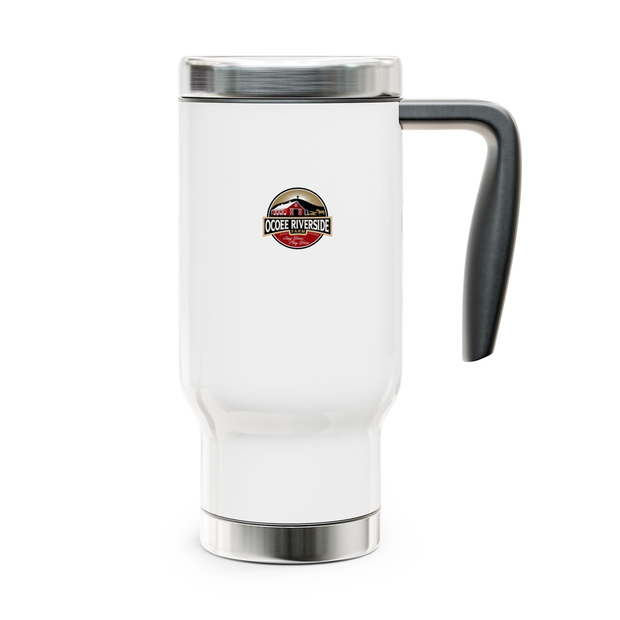 Whimsical Sloth Travel Mug - 14oz Stainless Steel with Handle, Perfect for Relaxing Days