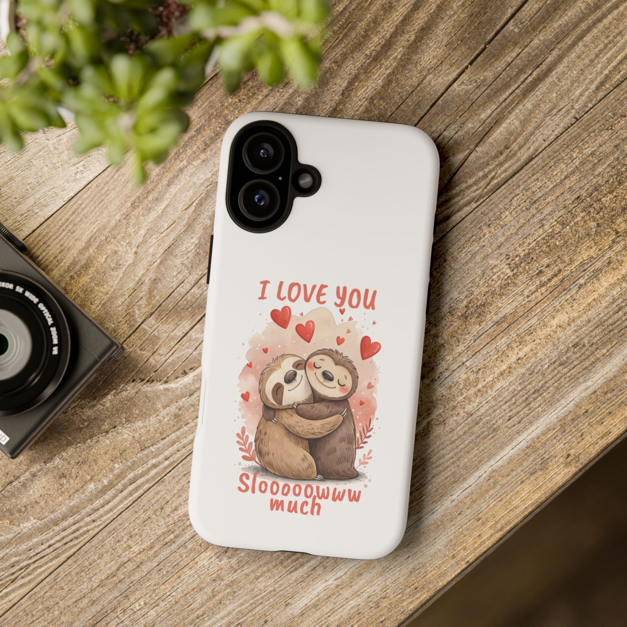 Cute Sloth Phone Case - "I Love You Sloooowww Much"
