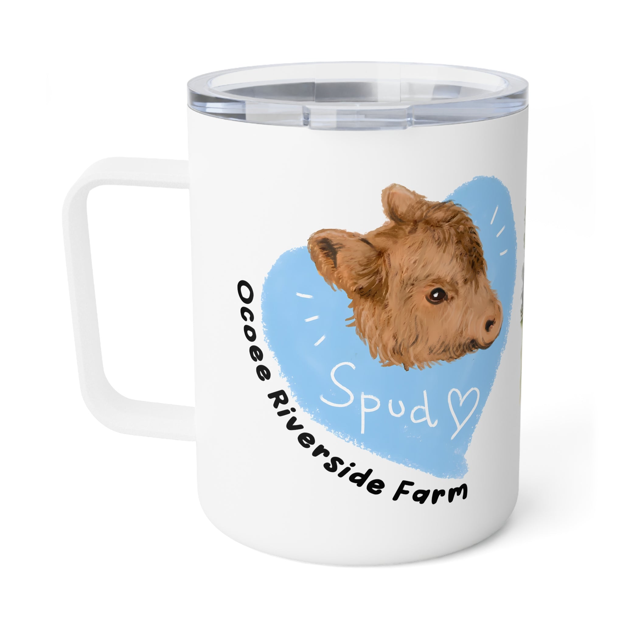 Rustic Insulated Coffee Mug | 10oz Mug with Farmhouse Design for Country Lovers