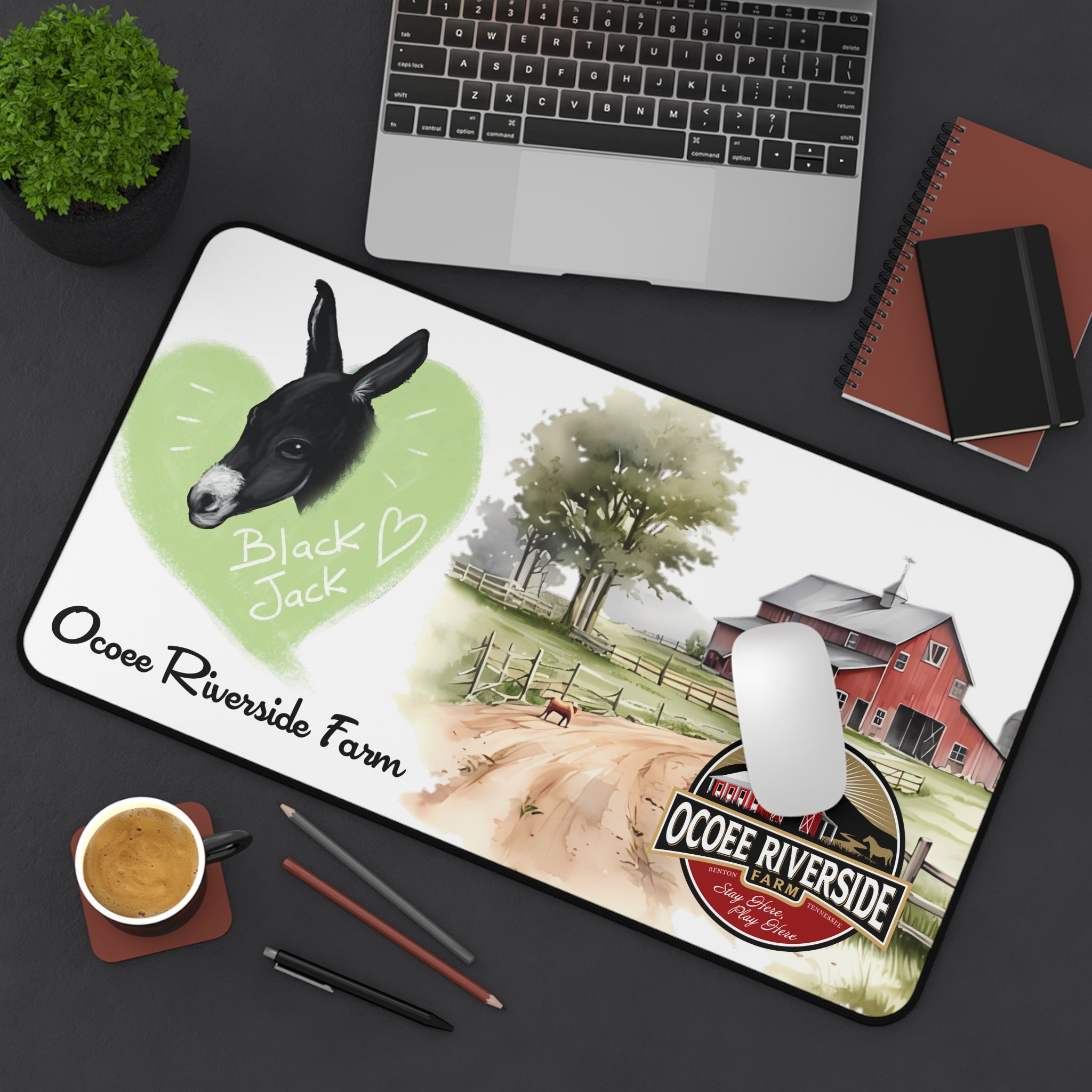 Animal Farm Custom Ocoee Riverside Farm Desk Mat Design