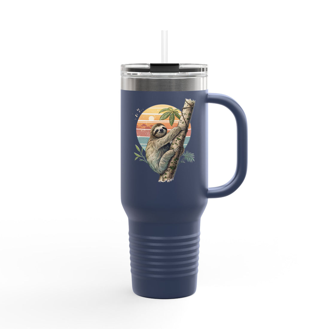 Sloth-Themed Insulated Travel Mug - 40oz Adventure Companion