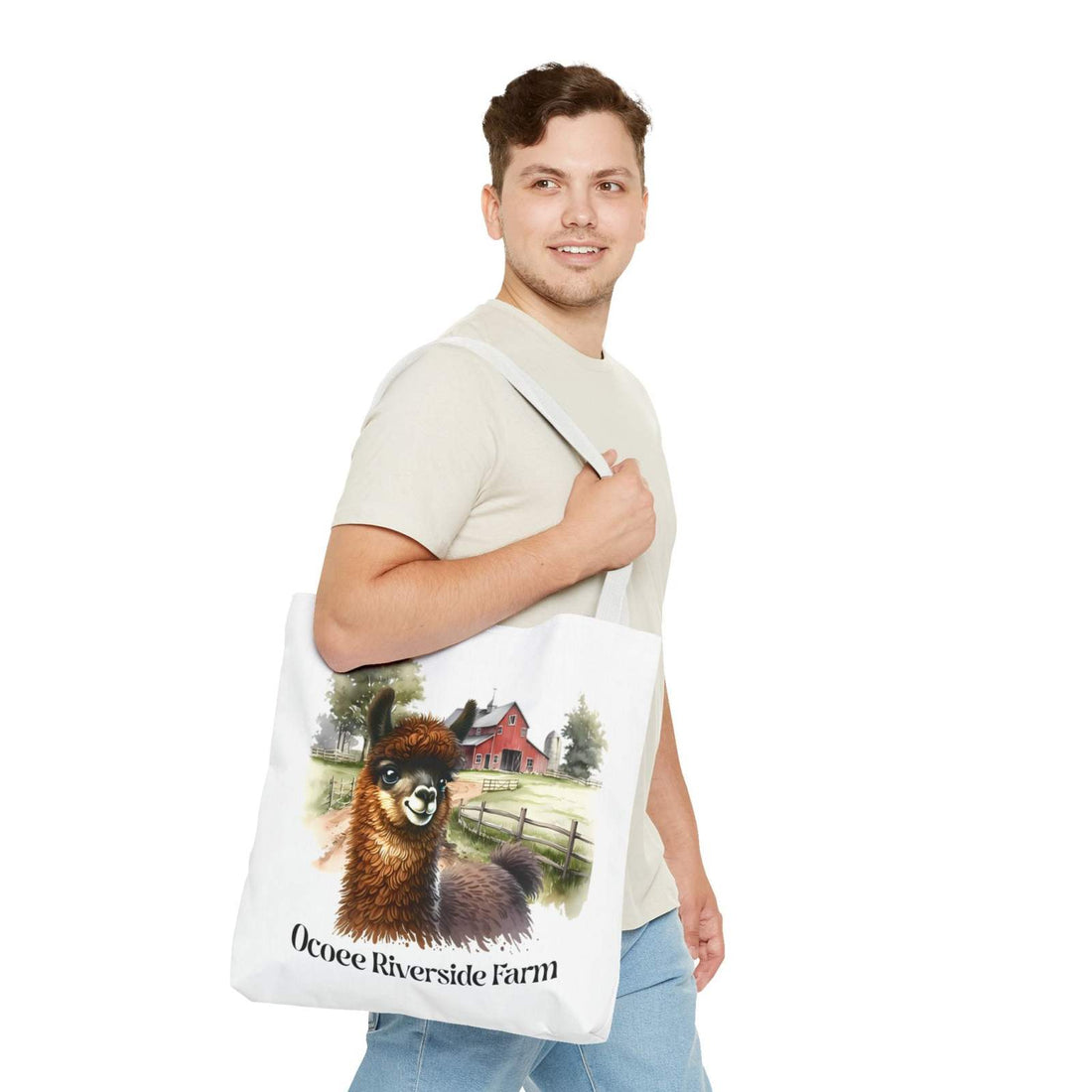 Llama at Ocoee Riverside Farm Tote Bag