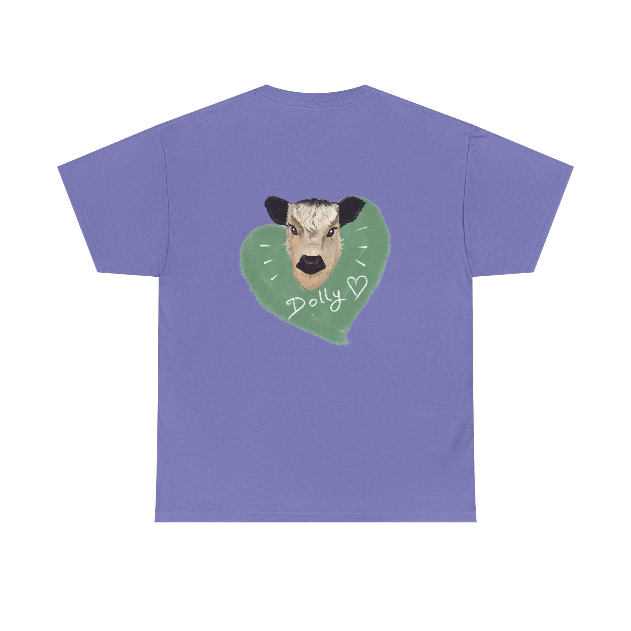 Dolly Cow Unisex Heavy Cotton Tee - Cute Farm Animal Graphic T-Shirt