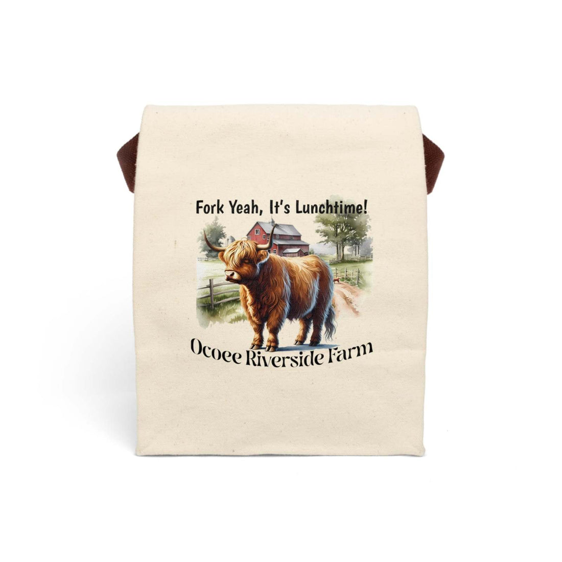 Canvas Lunch Bag with Strap