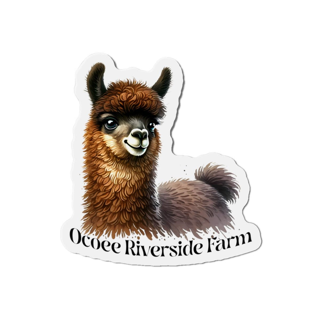 Adorable Llama Die-Cut Magnet