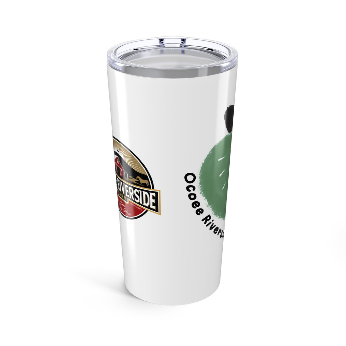 Custom 20oz Tumbler - Riverside Farm Cute Cow Design
