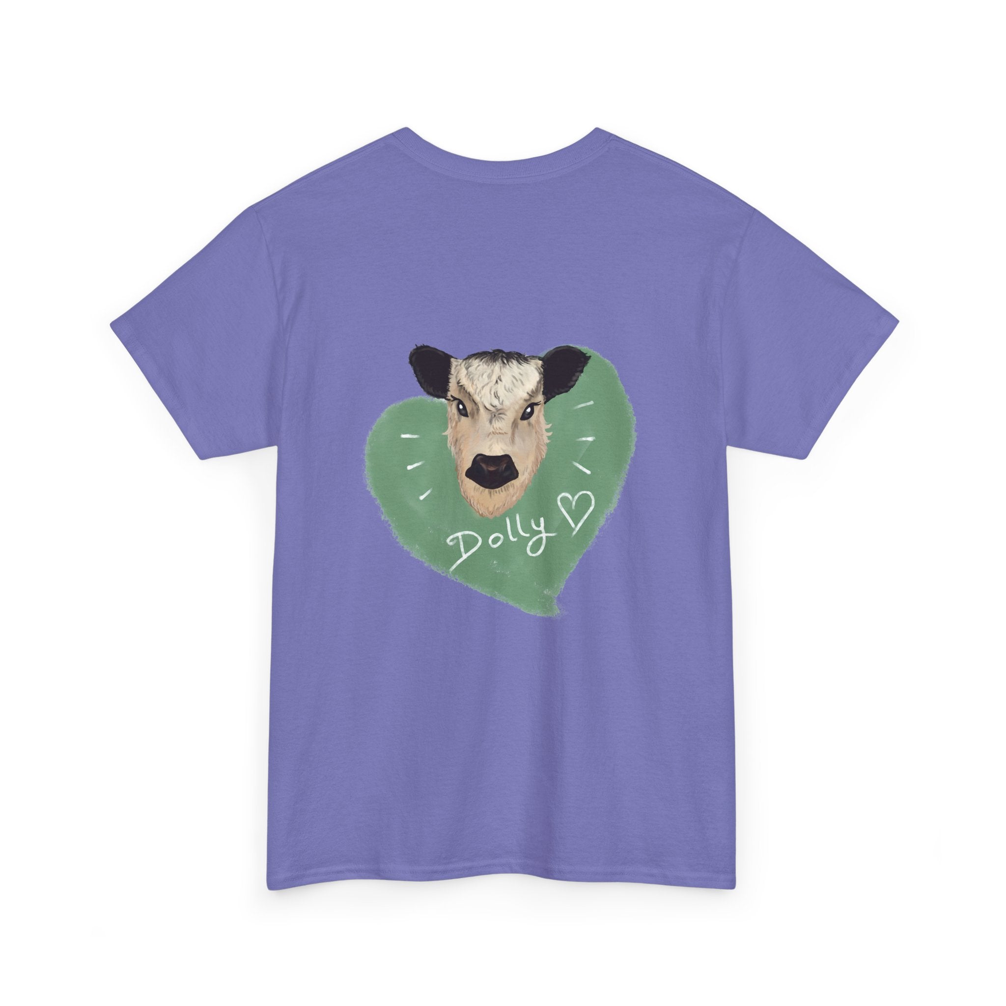 Dolly Cow Unisex Heavy Cotton Tee - Cute Farm Animal Graphic T-Shirt