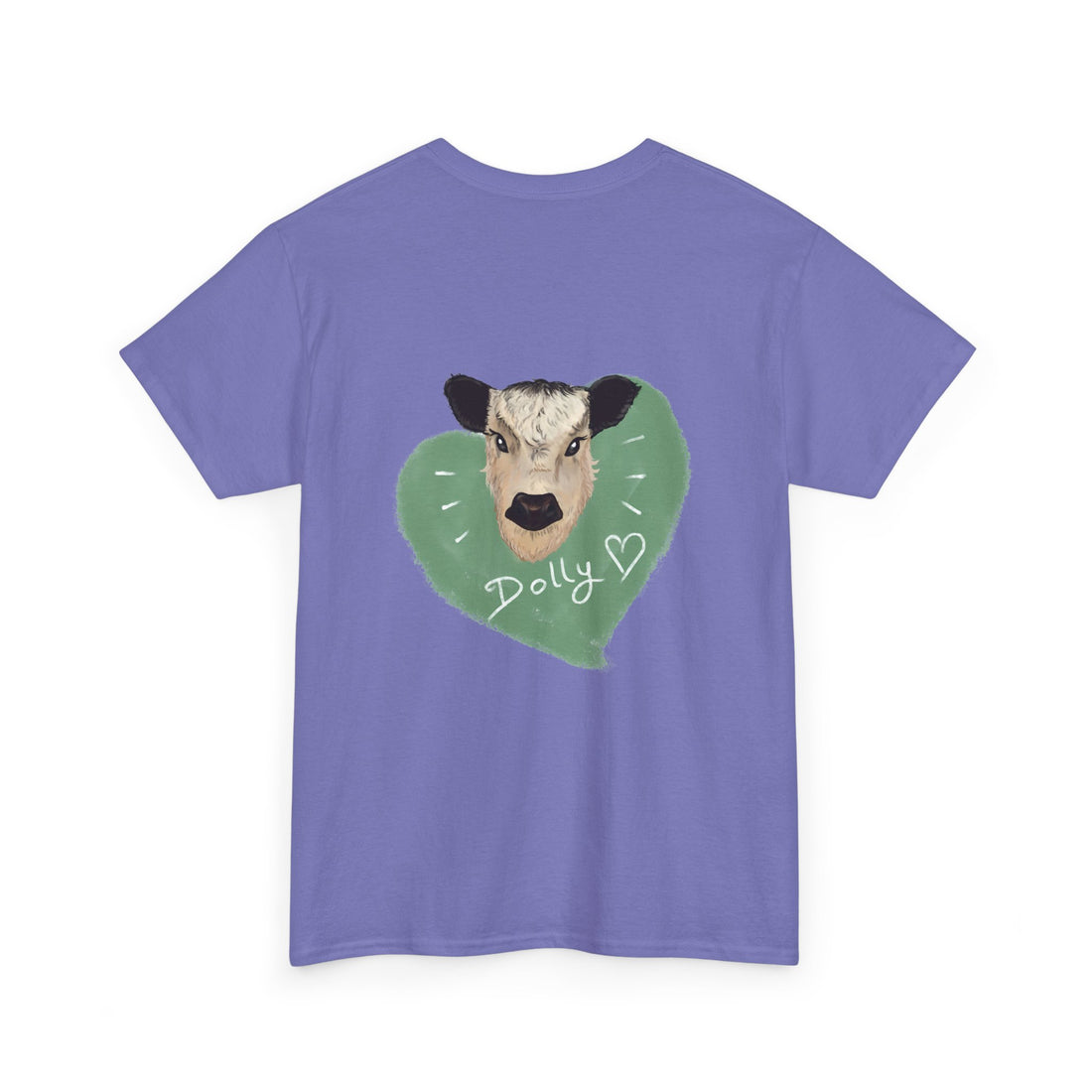 Dolly Cow Unisex Heavy Cotton Tee - Cute Farm Animal Graphic T-Shirt