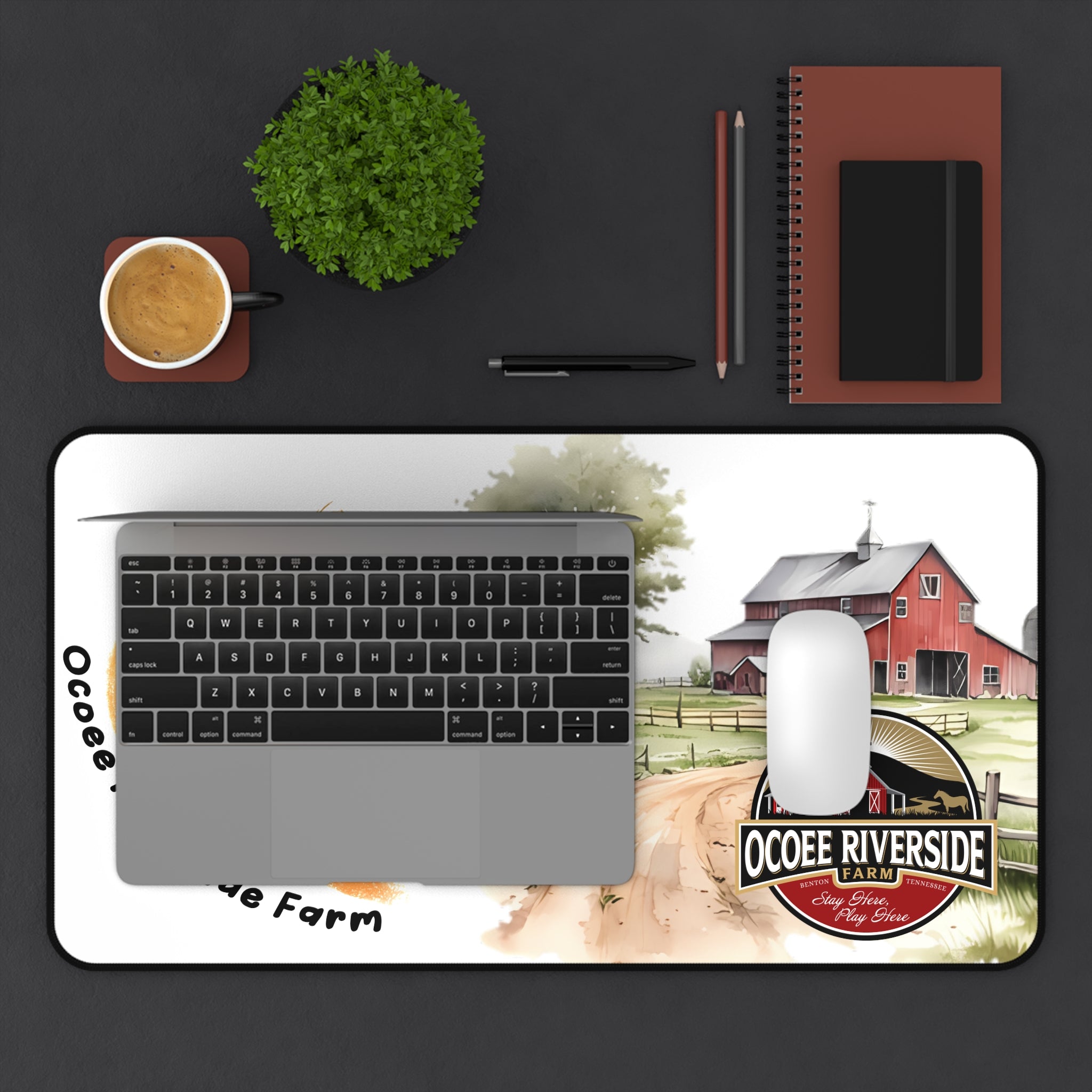 Animal Farm Custom Ocoee Riverside Farm Desk Mat Design