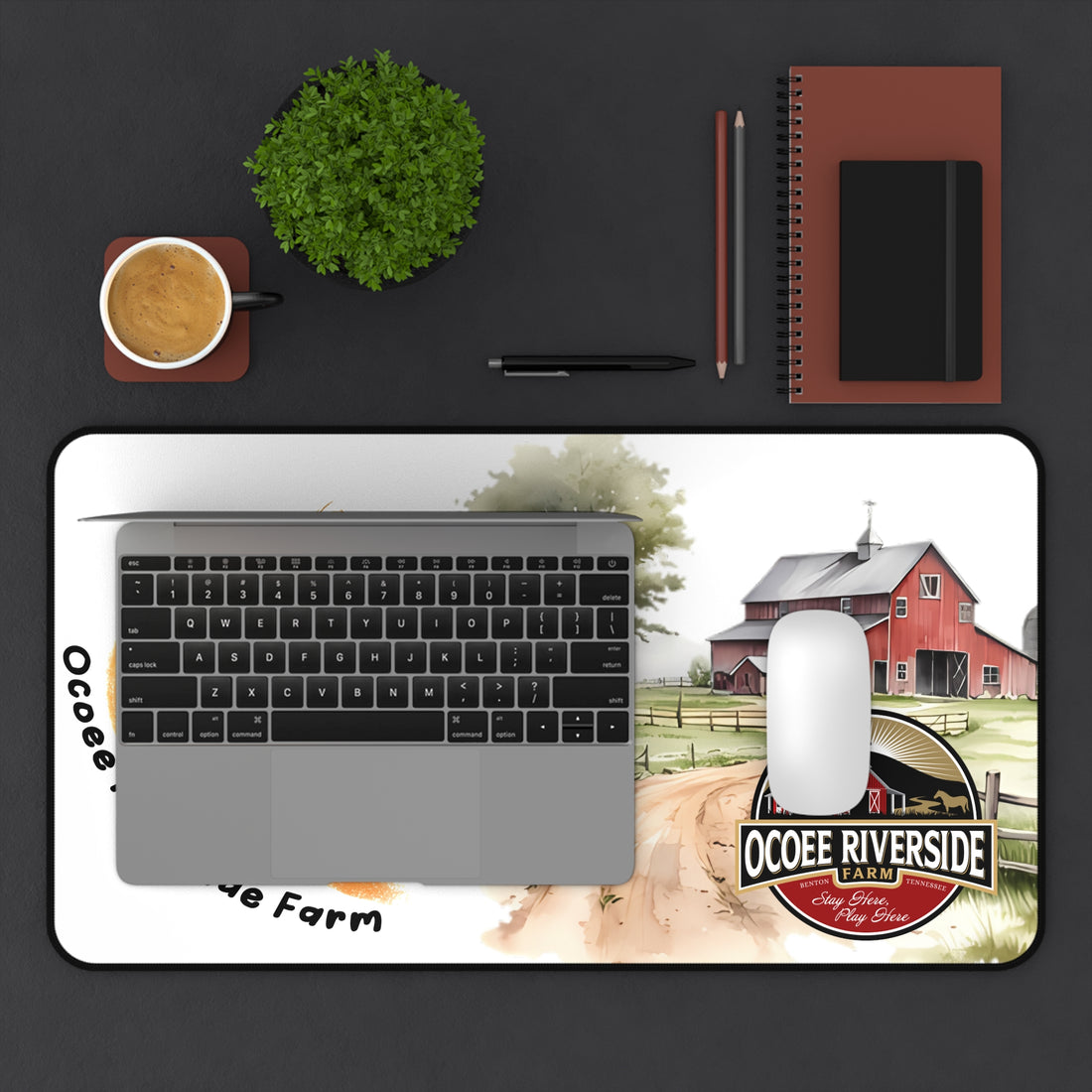 Animal Farm Custom Ocoee Riverside Farm Desk Mat Design