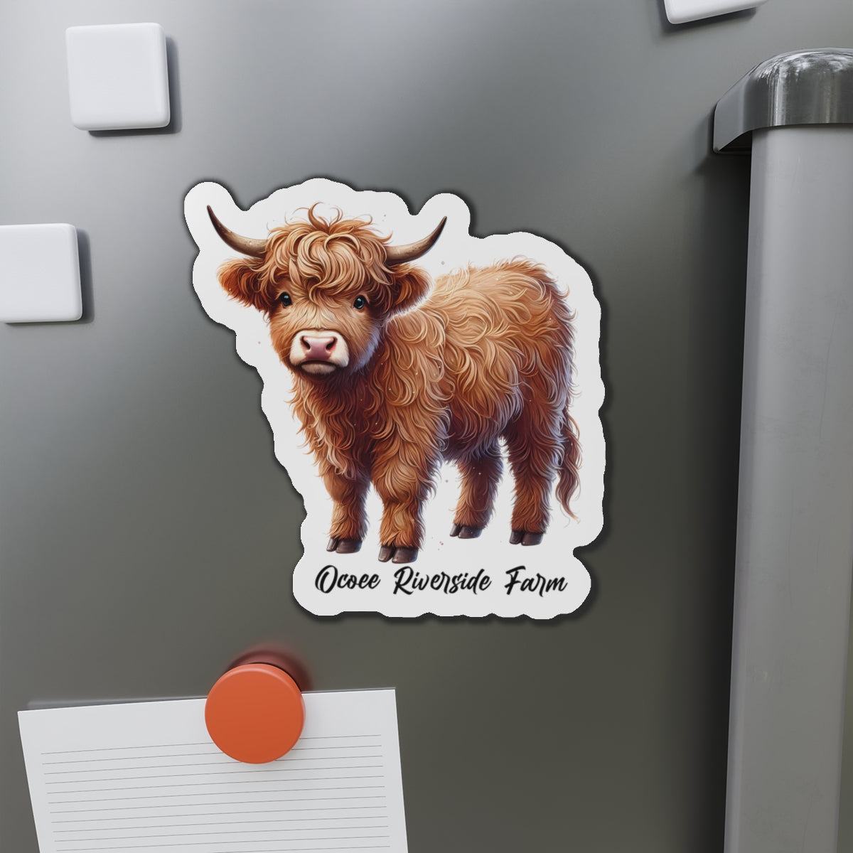 Highland Cow Die-Cut Magnet