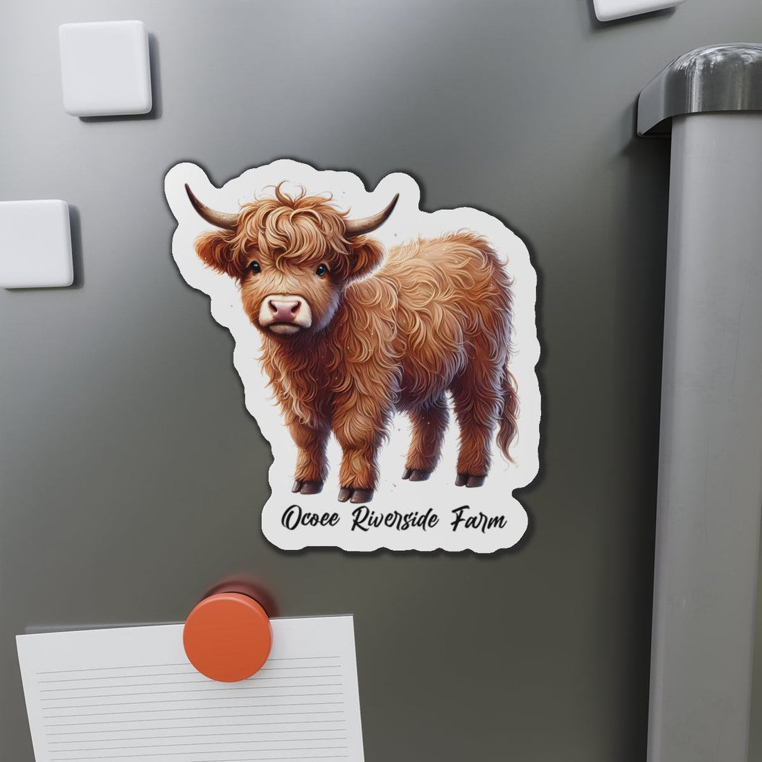Highland Cow Die-Cut Magnet